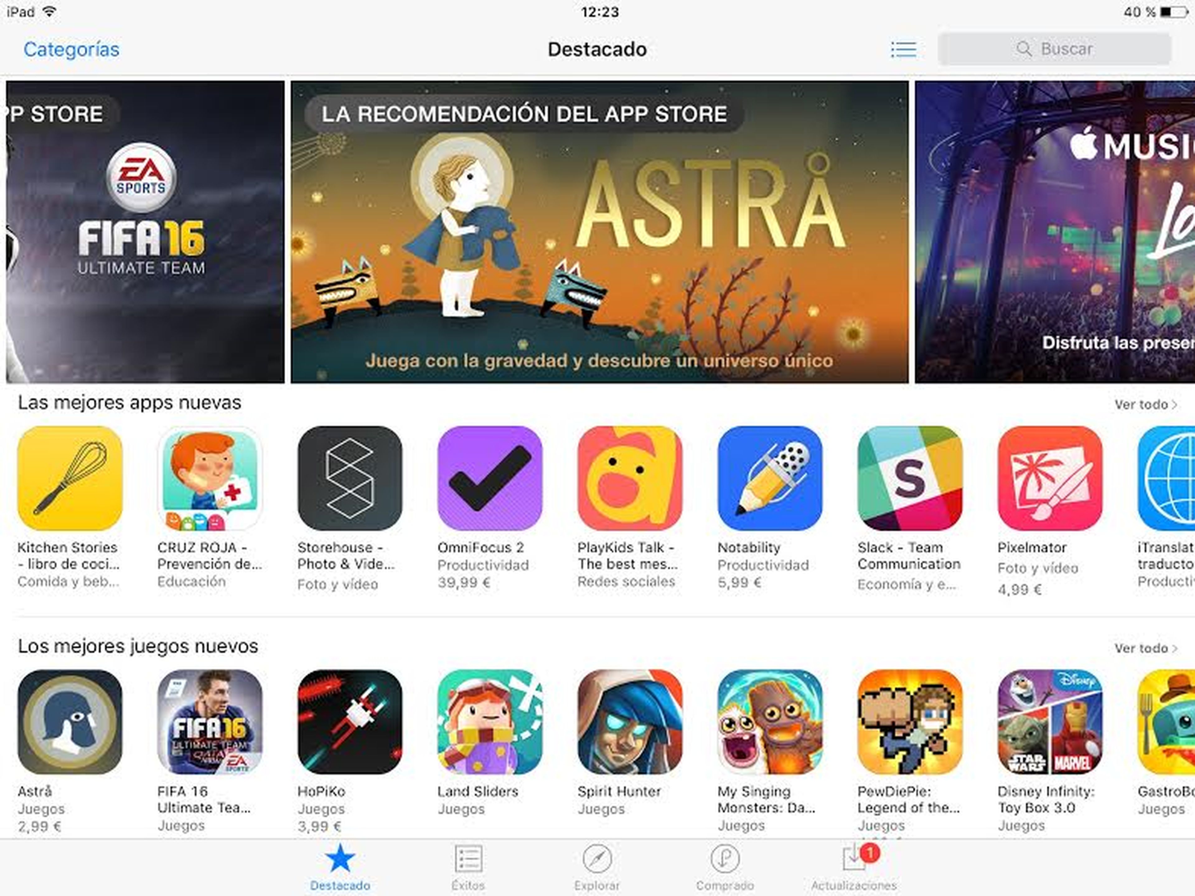 El lanzamiento de Astrå ha sido destacado en la App Store