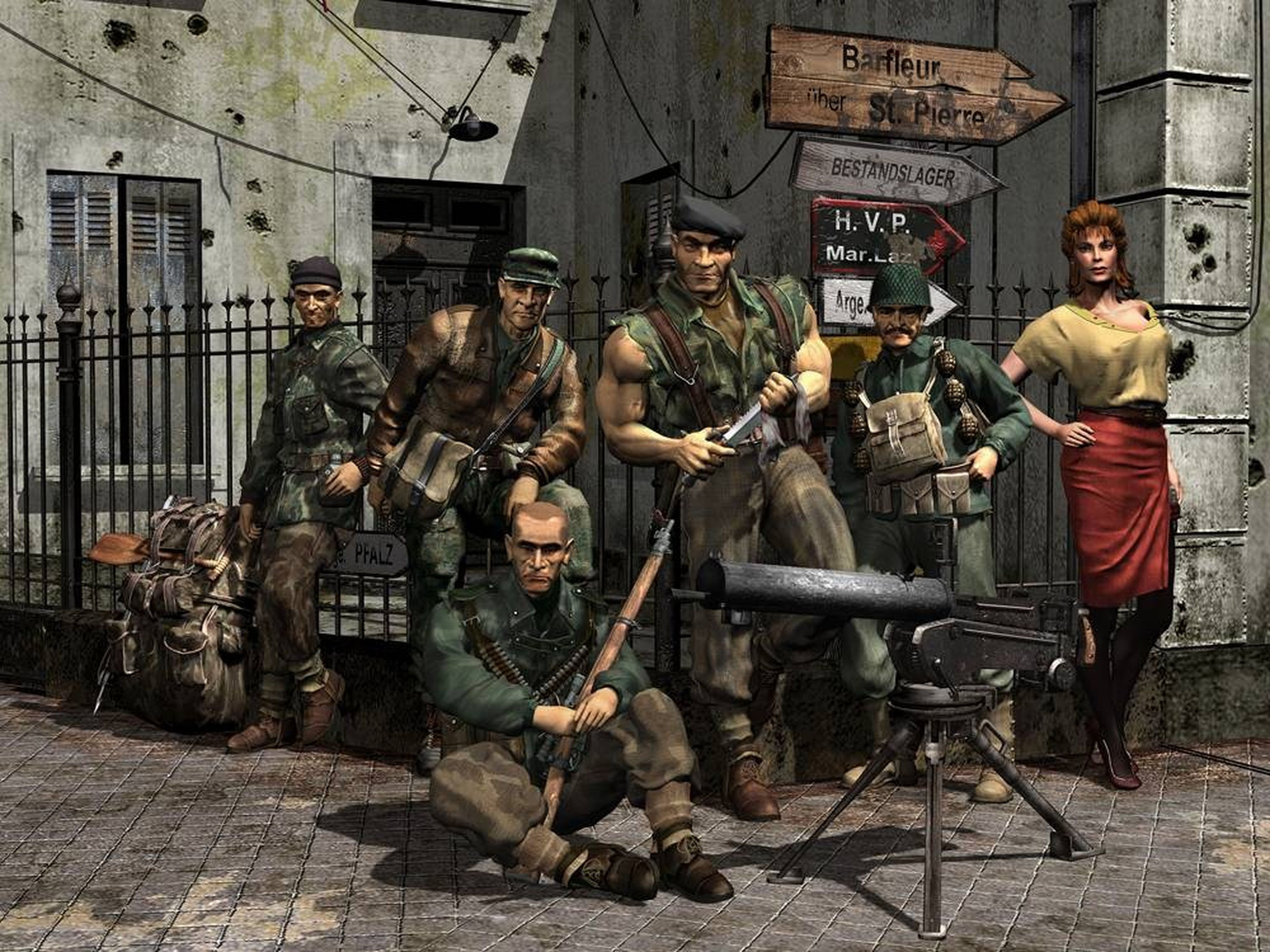 La formación de Commandos 2, el videojuego de Pyro Studios que inventó un nuevo género.