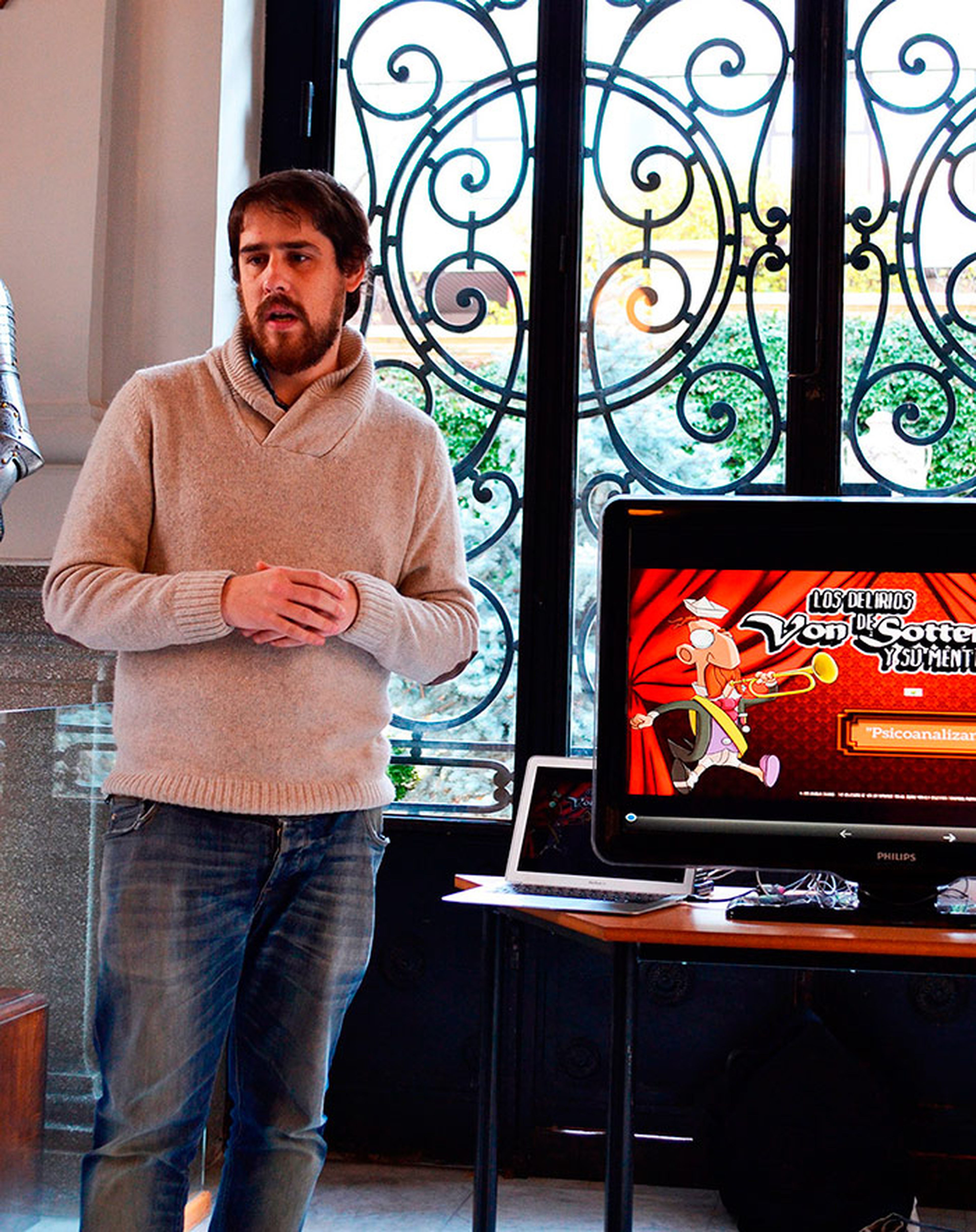 Arturo Monedero, director creativo de Delirium Studios, ha presentado el videojuego en el Museo Lázaro Galdiano de Madrid.