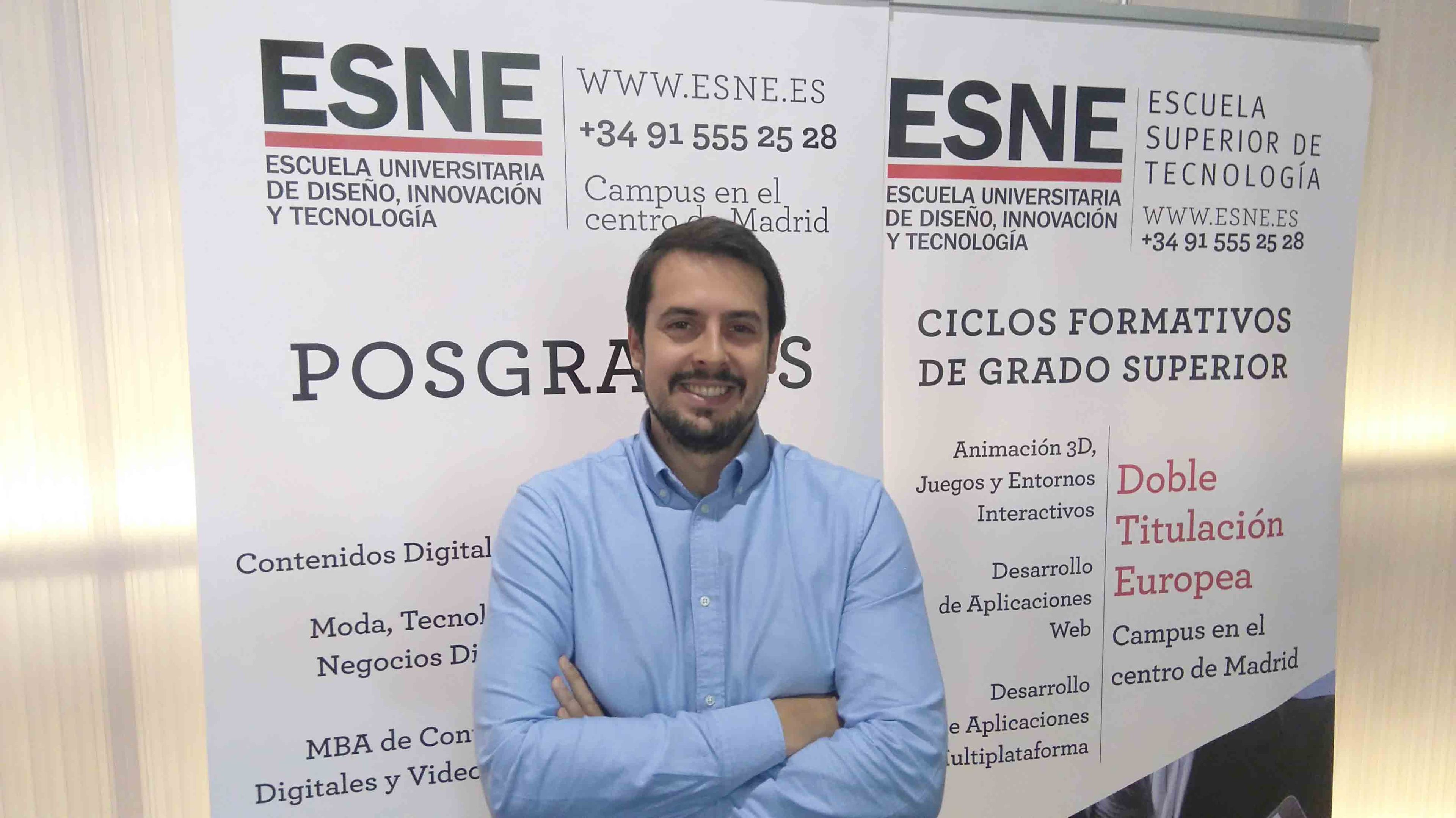 Fernando Ortega es el Director del Área de Videojuegos y Animación de ESNE