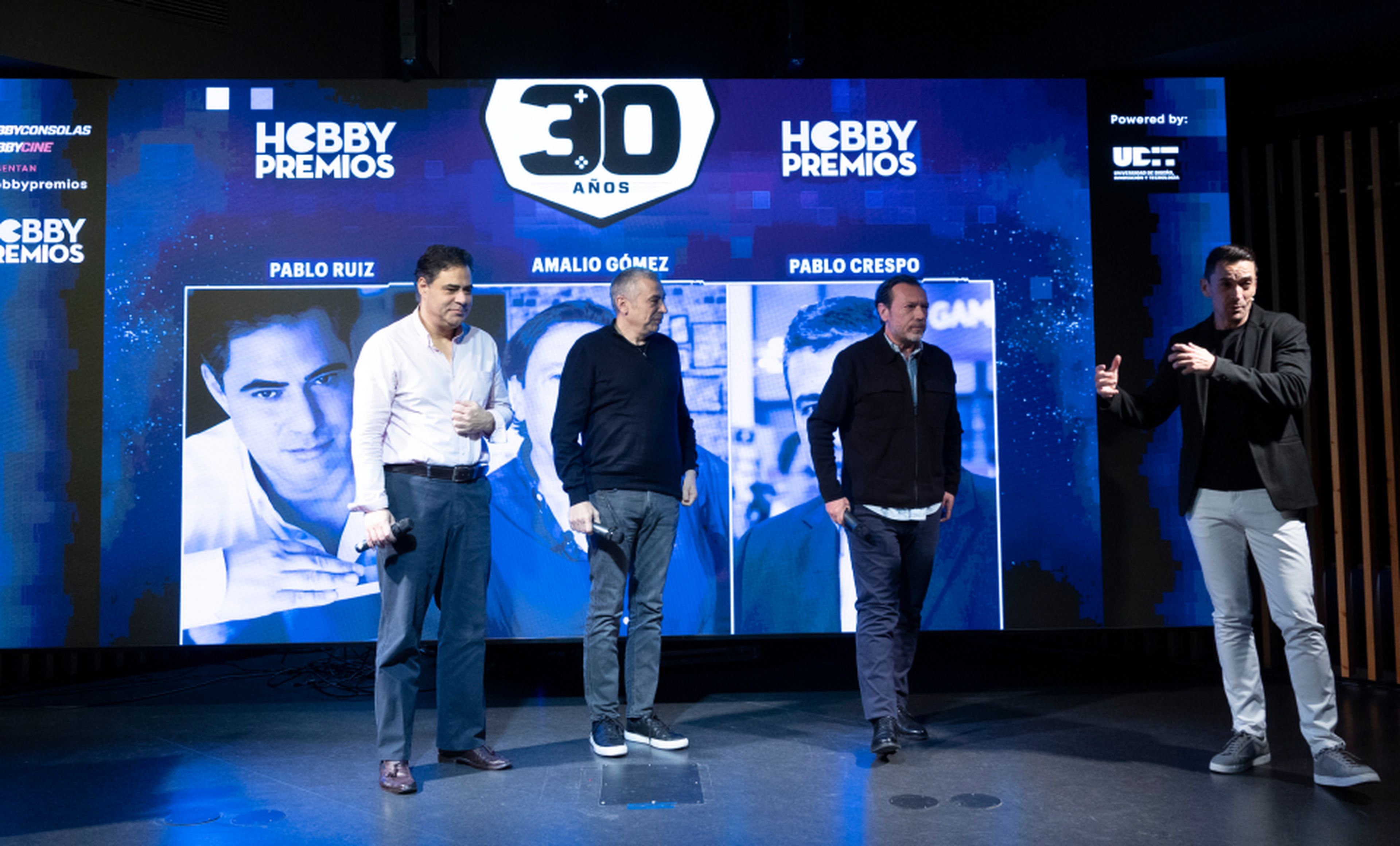 De izquierda a derecha: Pablo Ruiz, Pablo Crespo, Amalio Gómez y Manuel del Campo, CEO de Axel Springer España. 