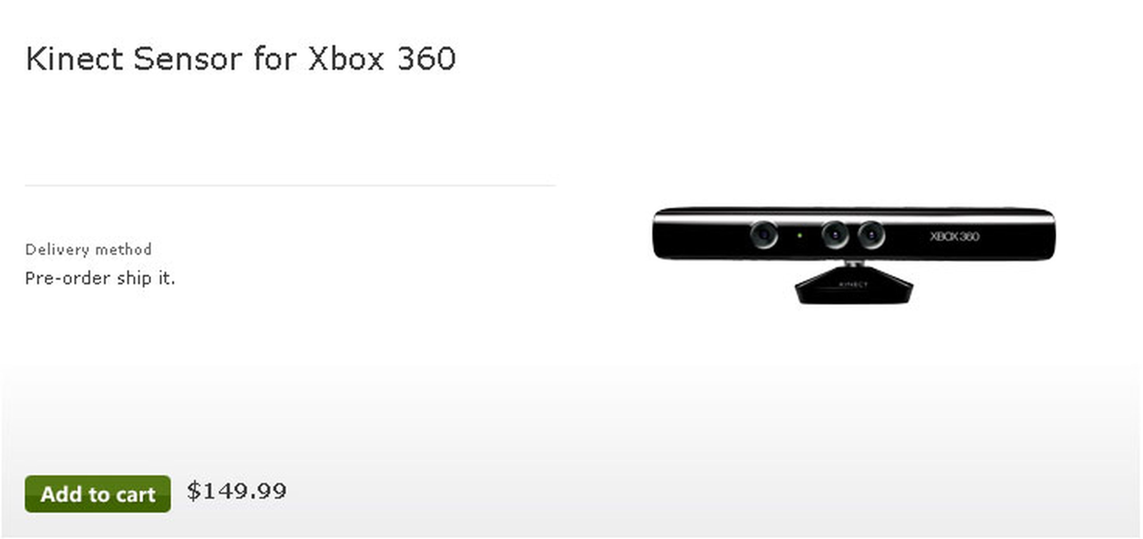 150$... ¿Precio final de Kinect?