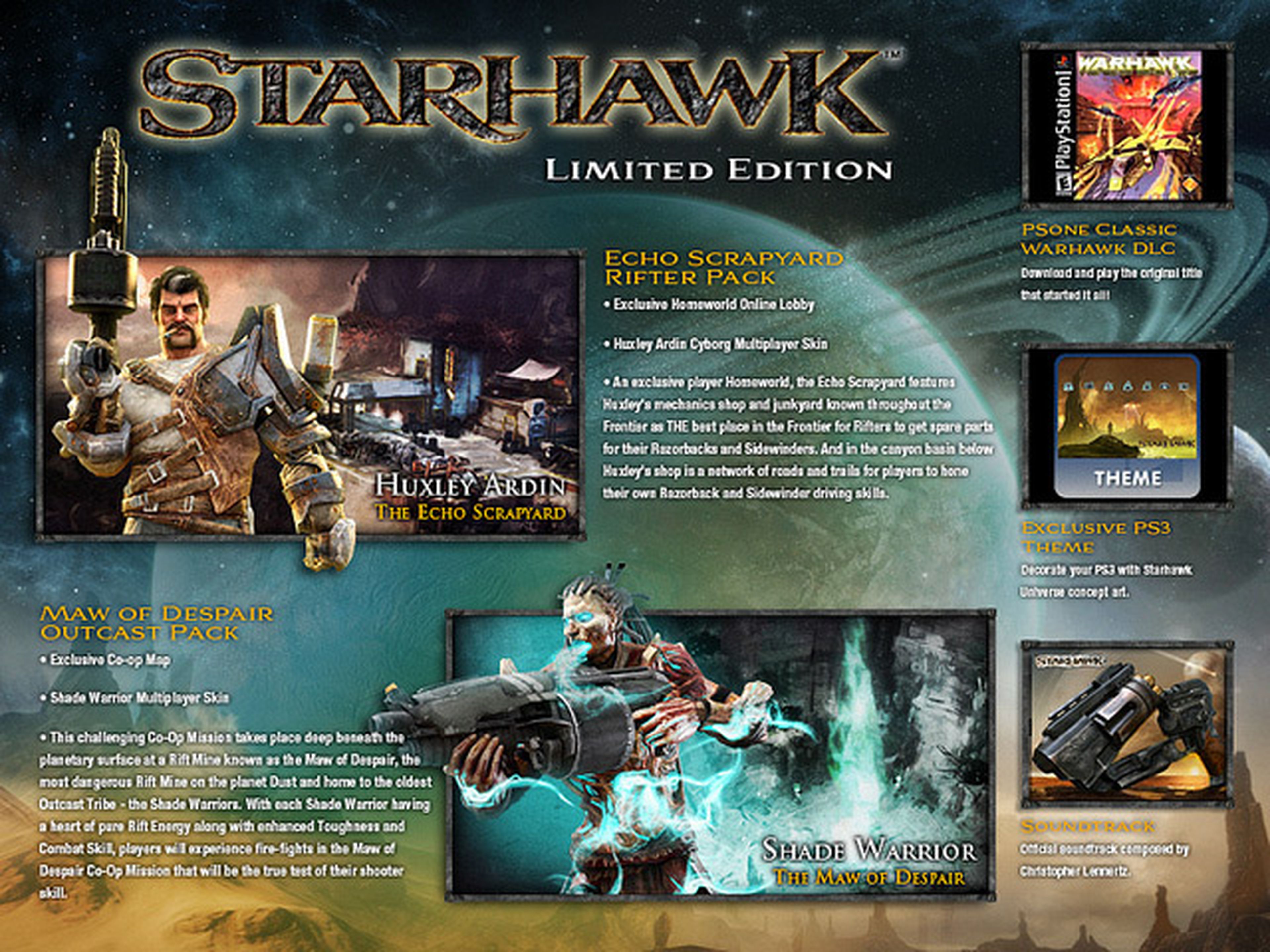 Starhawk en su edición limitada