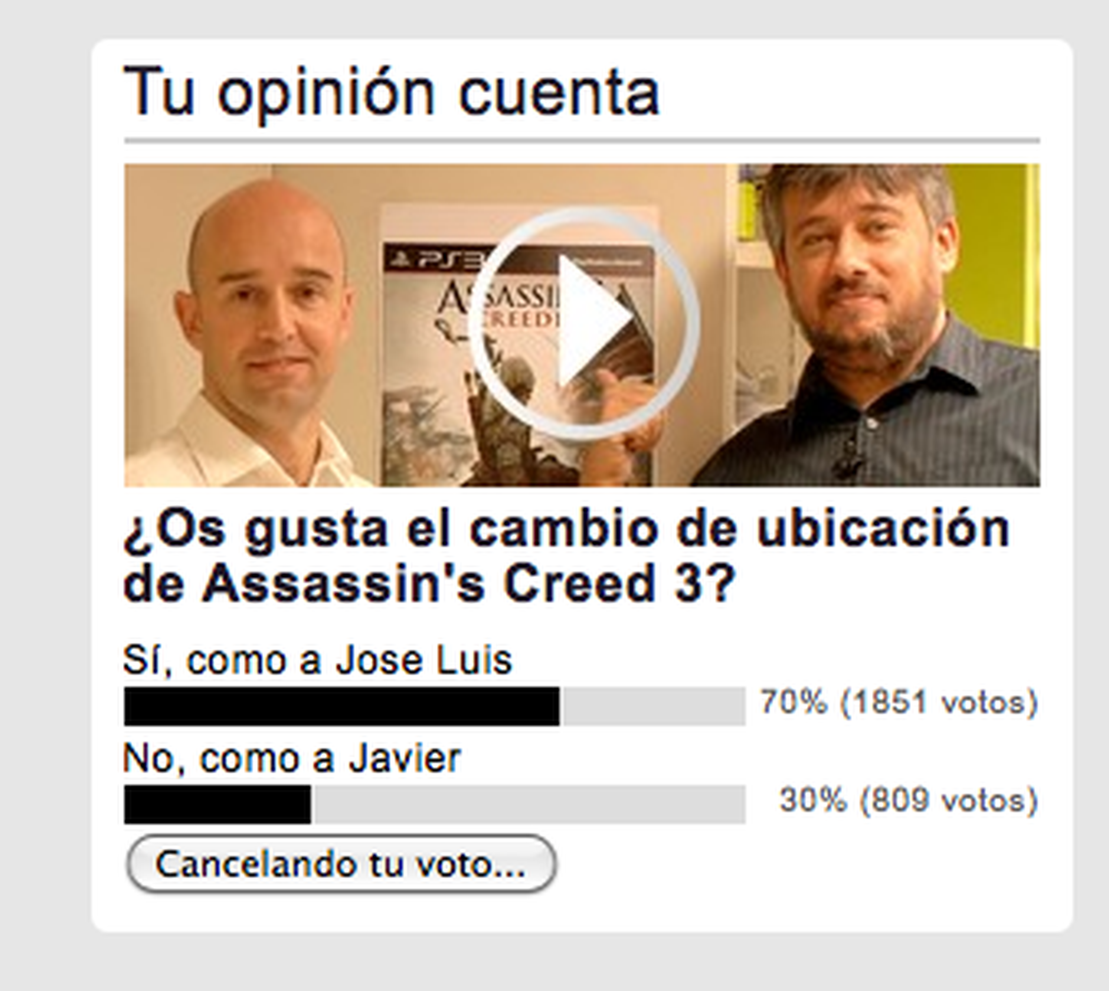 Encuesta: Assassin's Creed 3, sí a EE.UU