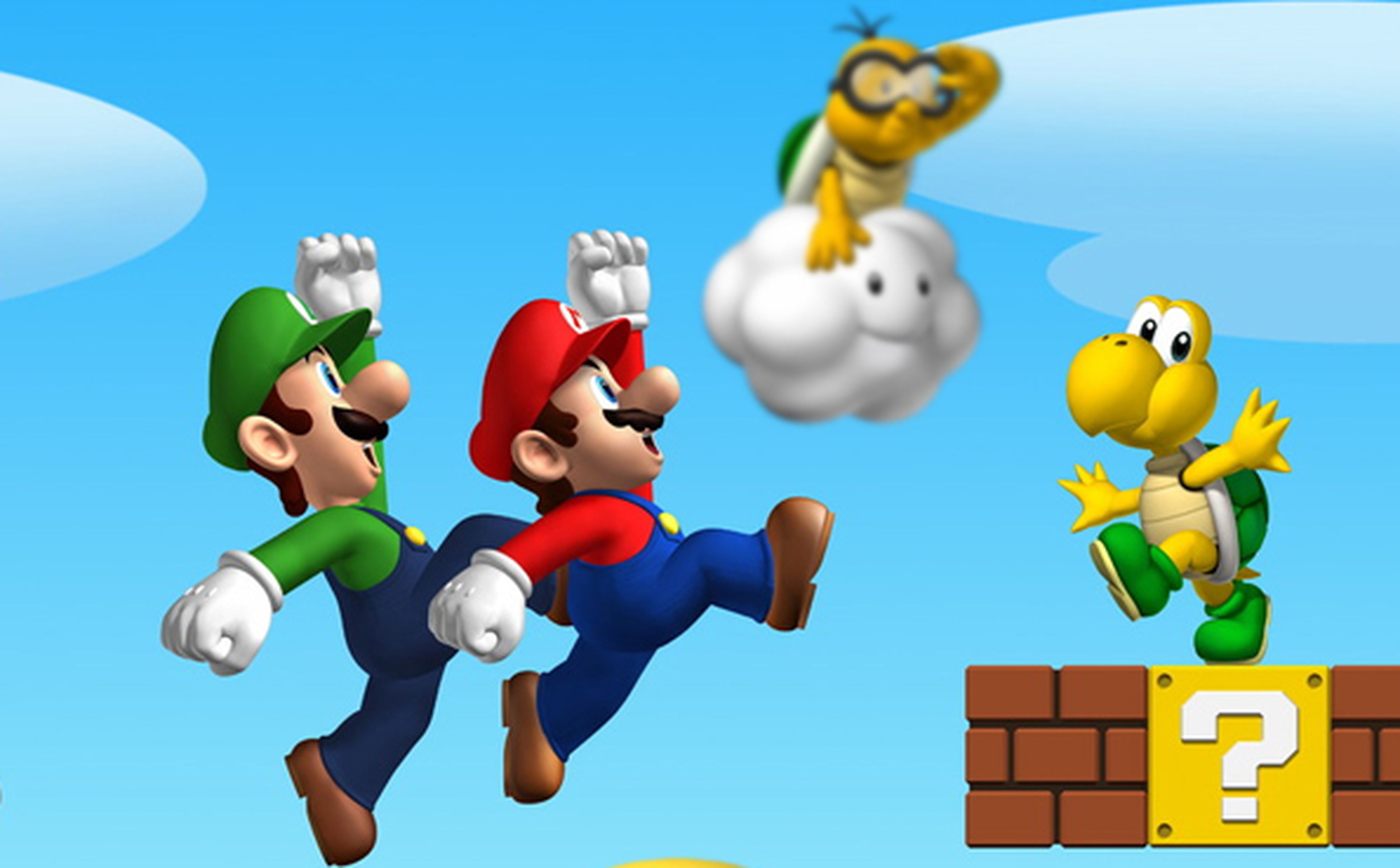 Wii U con muchos juegos de Mario