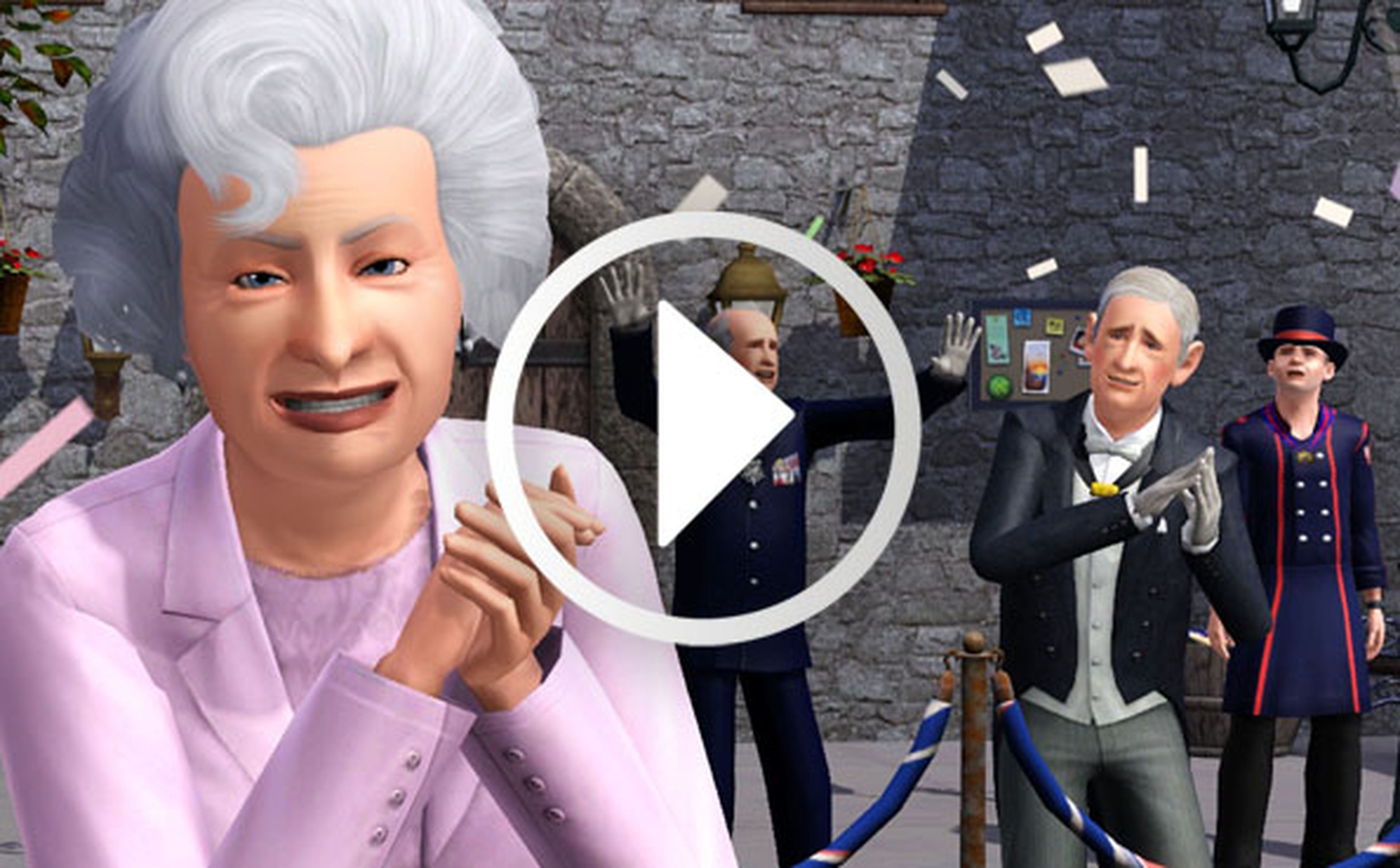 Los Sims 3 parodian a la reina de Inglaterra