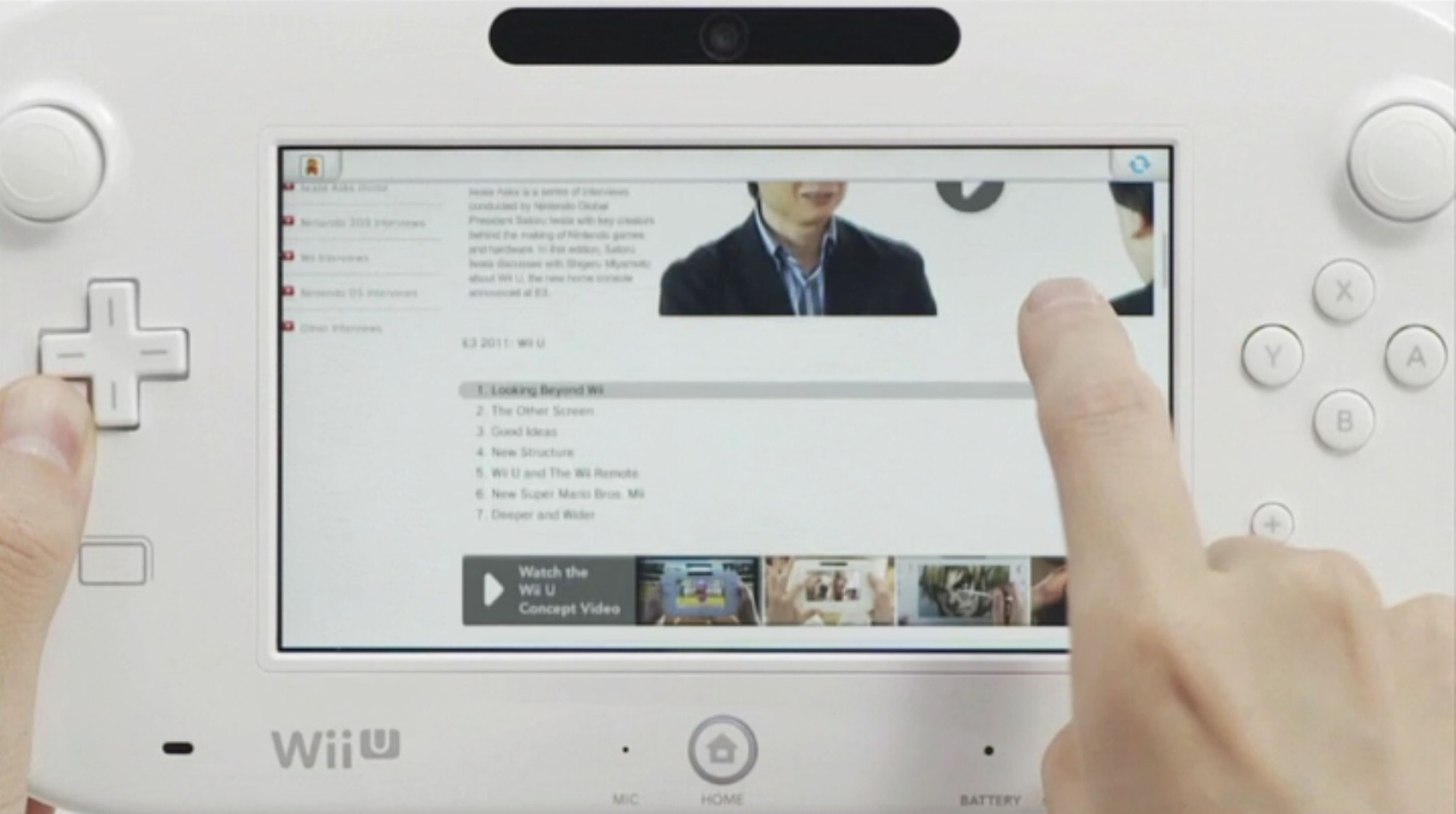 E3 2012: así será el navegador de Wii U