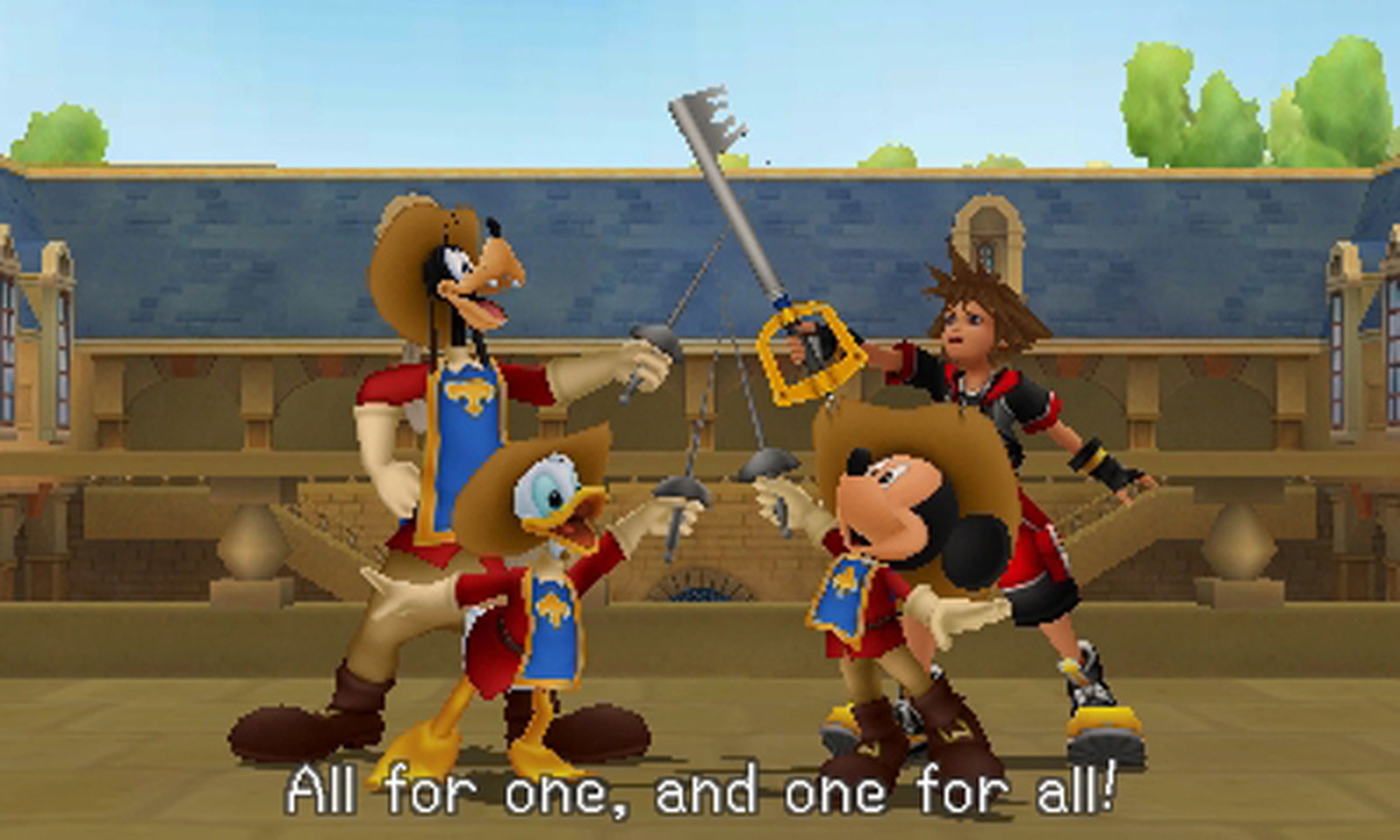 Kingdom Hearts 3D no será traducido al castellano
