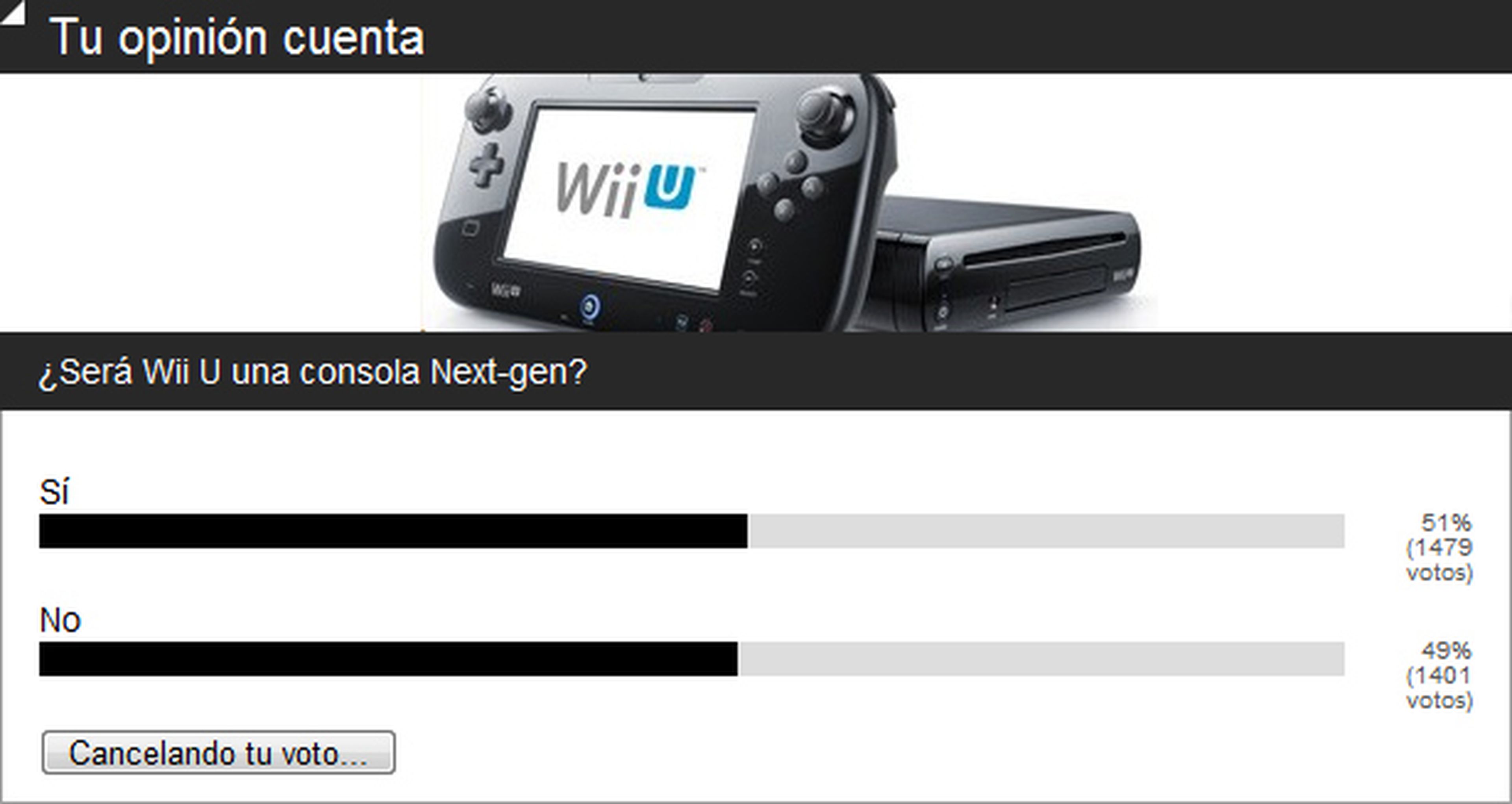 Encuesta: Wii U es next-gen, por poco