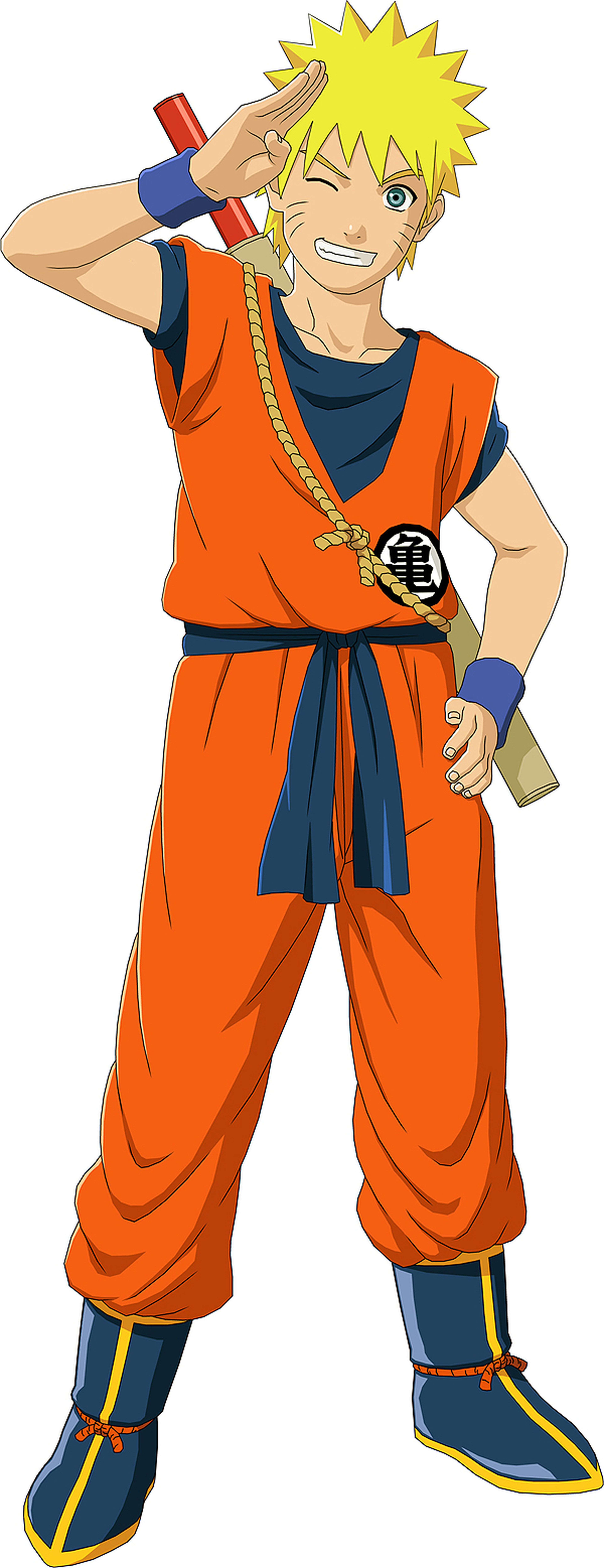 El traje de Goku en Naruto Shippuden UNS 3