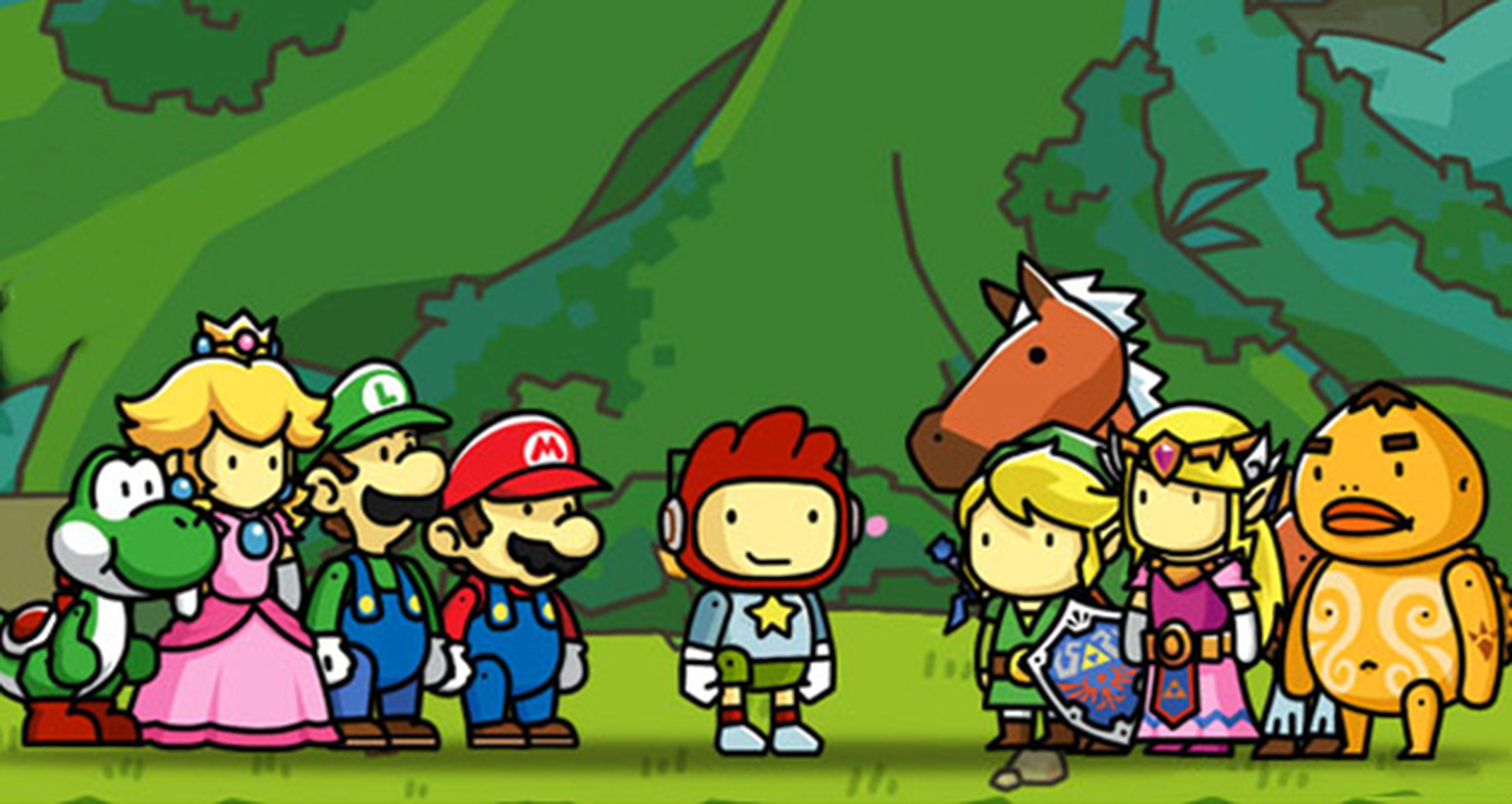 Mario y Link en Scribblenauts Unlimited