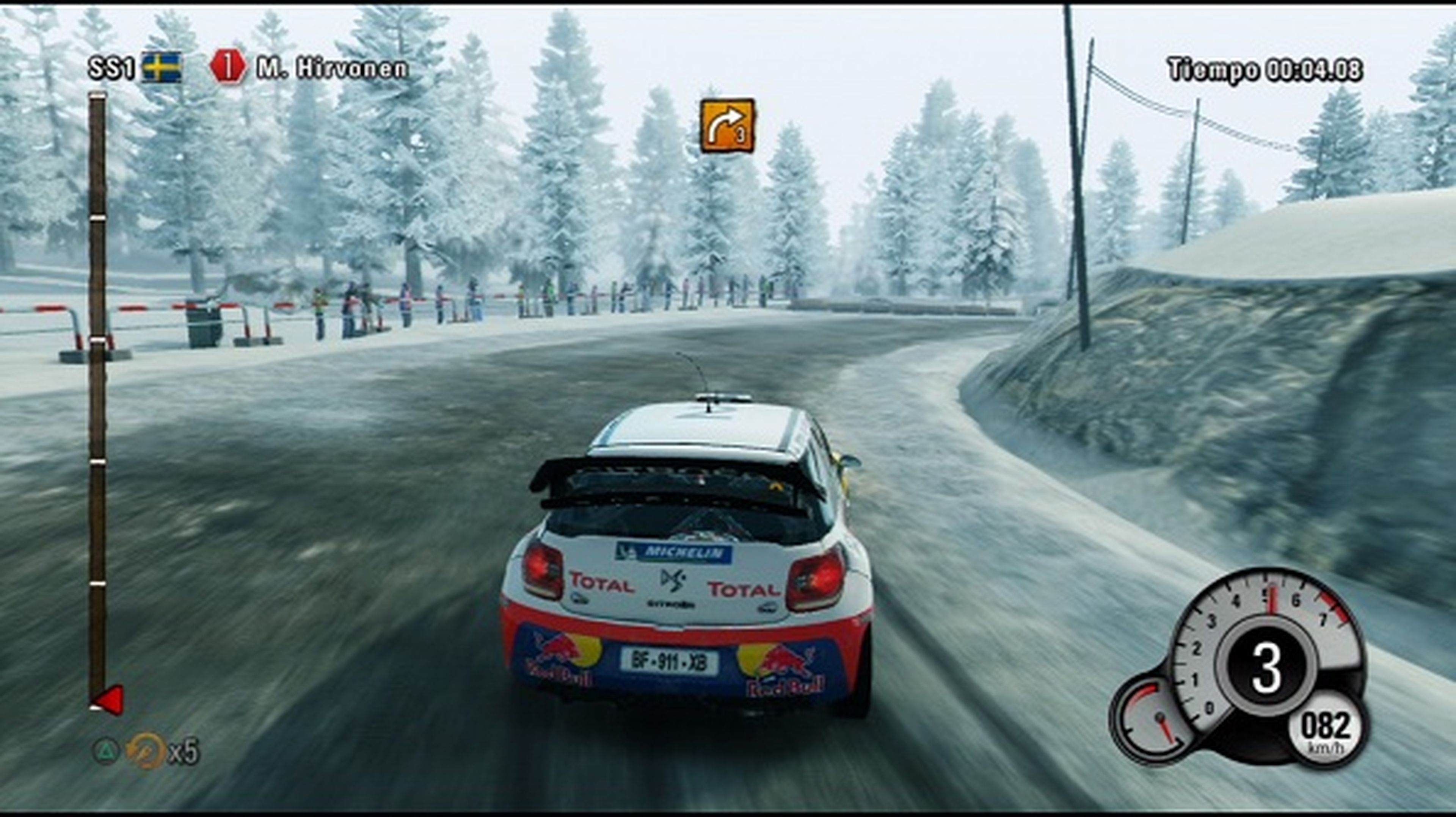 Análisis cronometrado de WRC 3