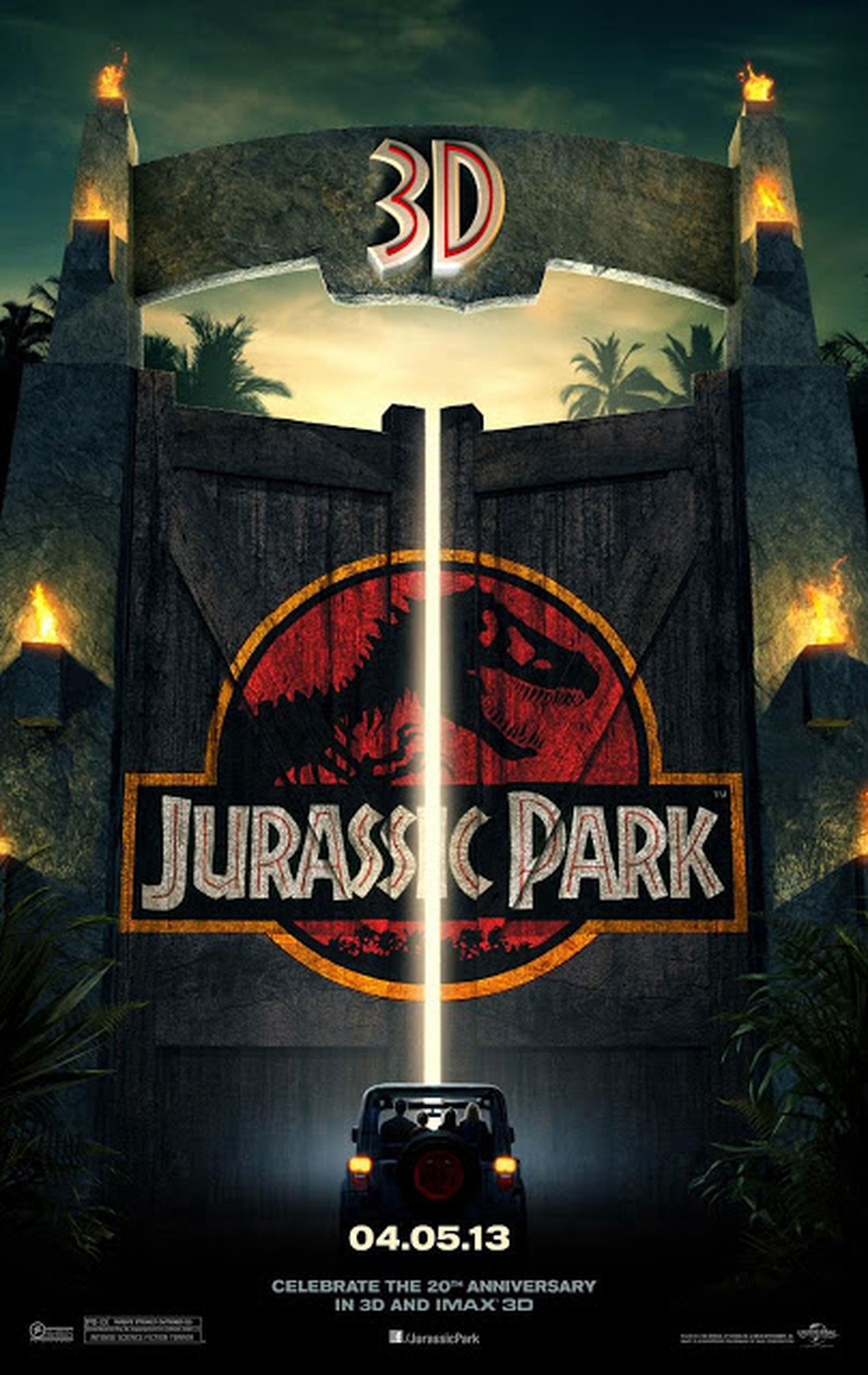 Póster oficial de Parque Jurásico 3D