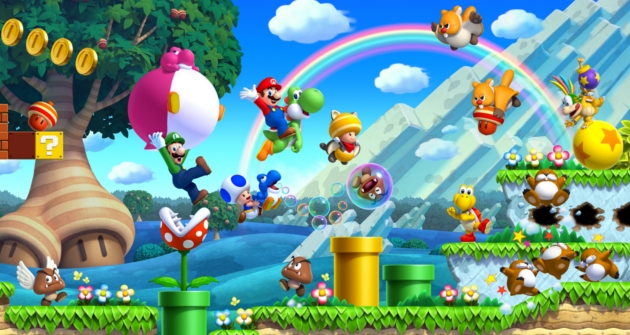 Marchando una de artworks de New Super Mario Bros. U