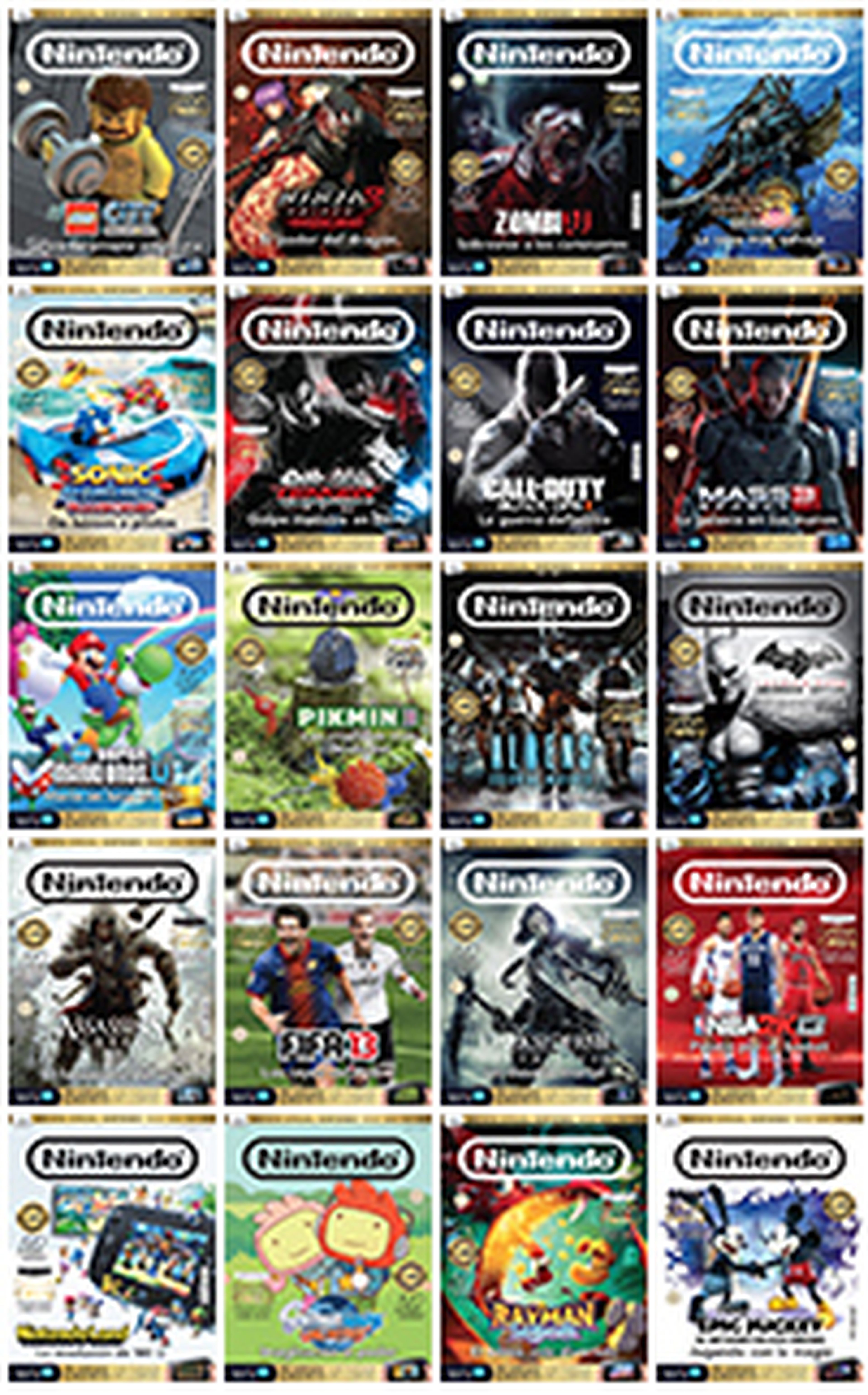 Las 20 portadas de Wii U de la Revista Oficial Nintendo