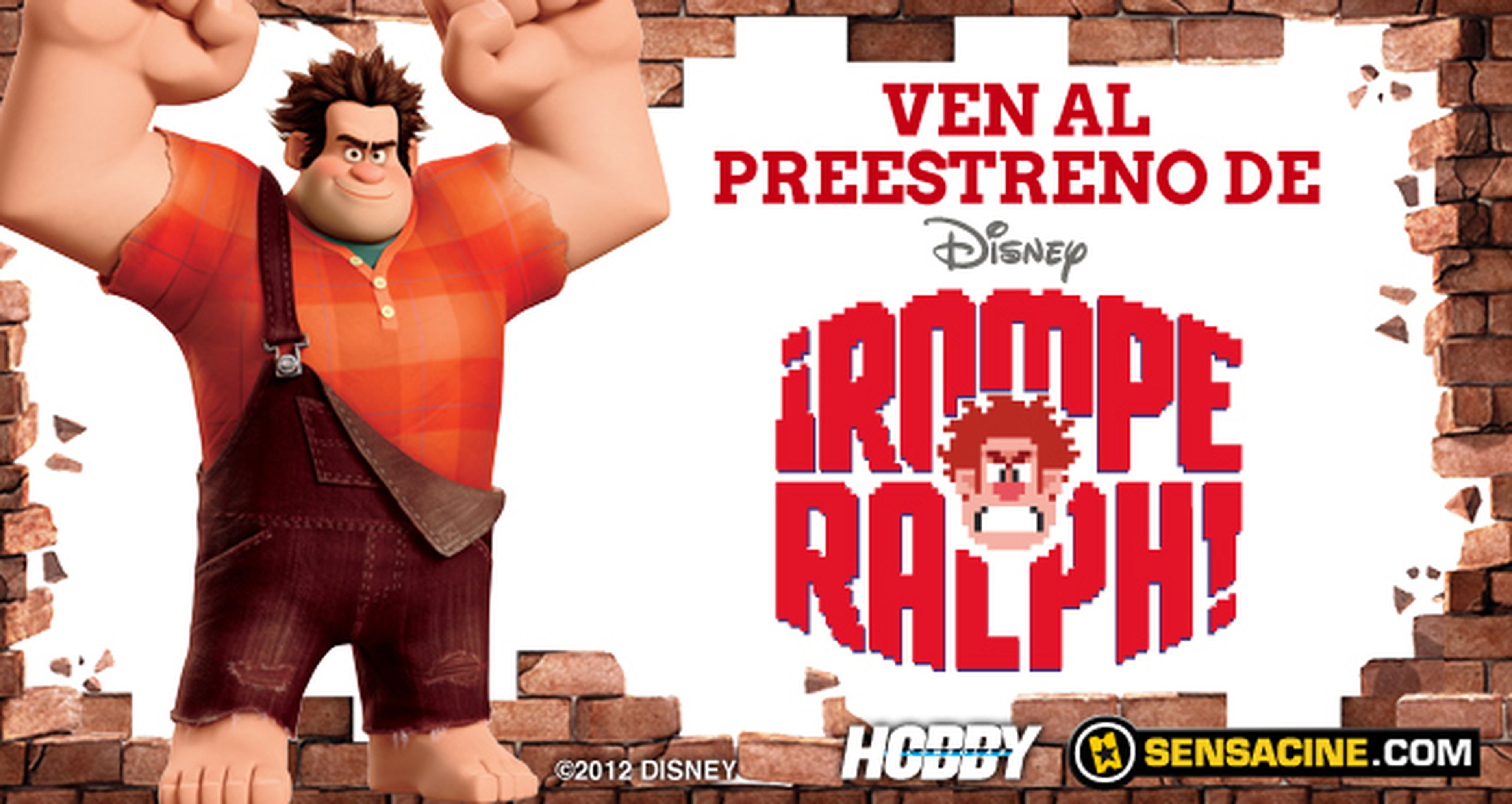 Ven al preestreno de la película de Disney ¡Rompe Ralph!