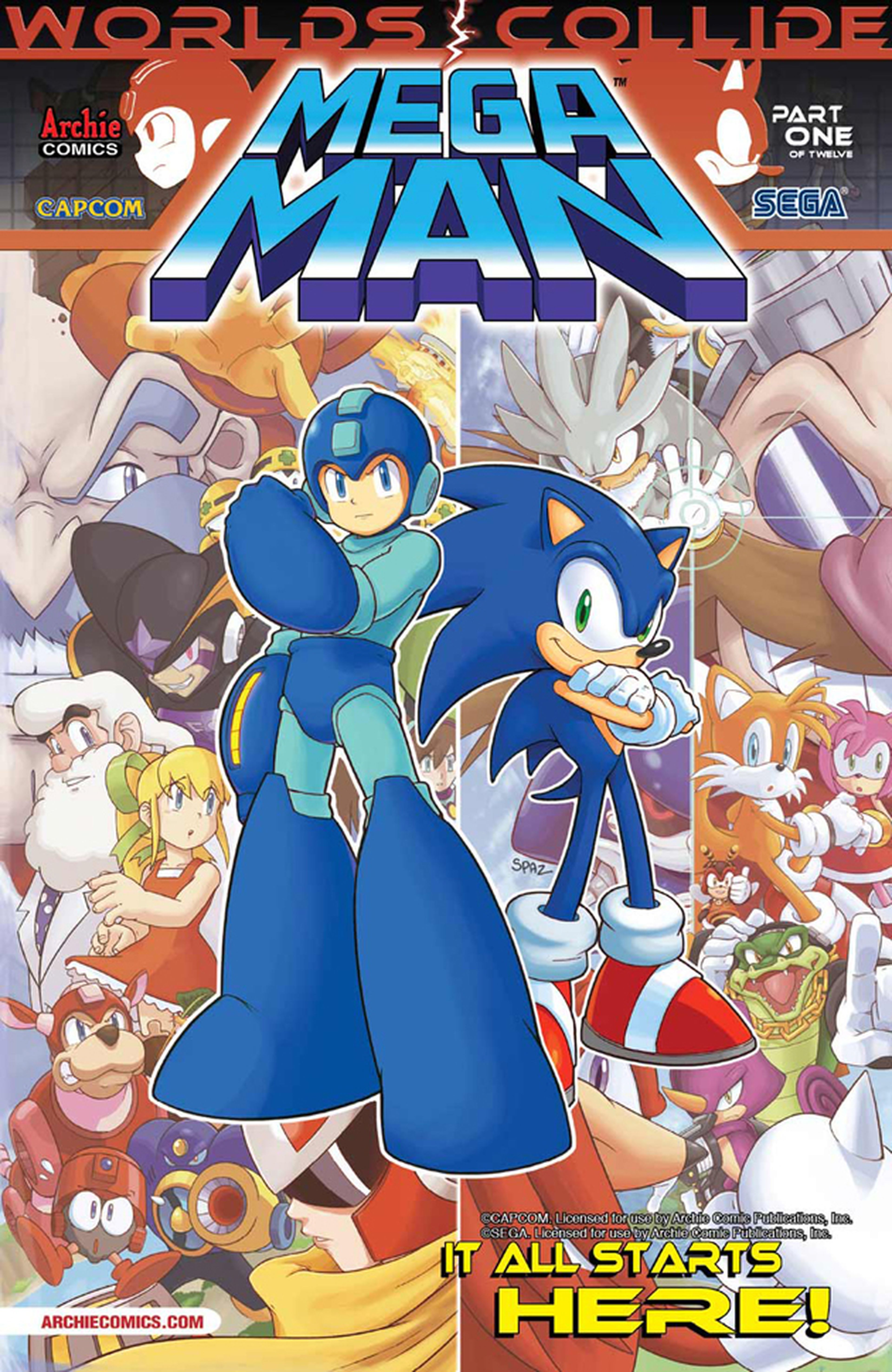 Las Portadas de Megaman - Sonic: Worlds Collide