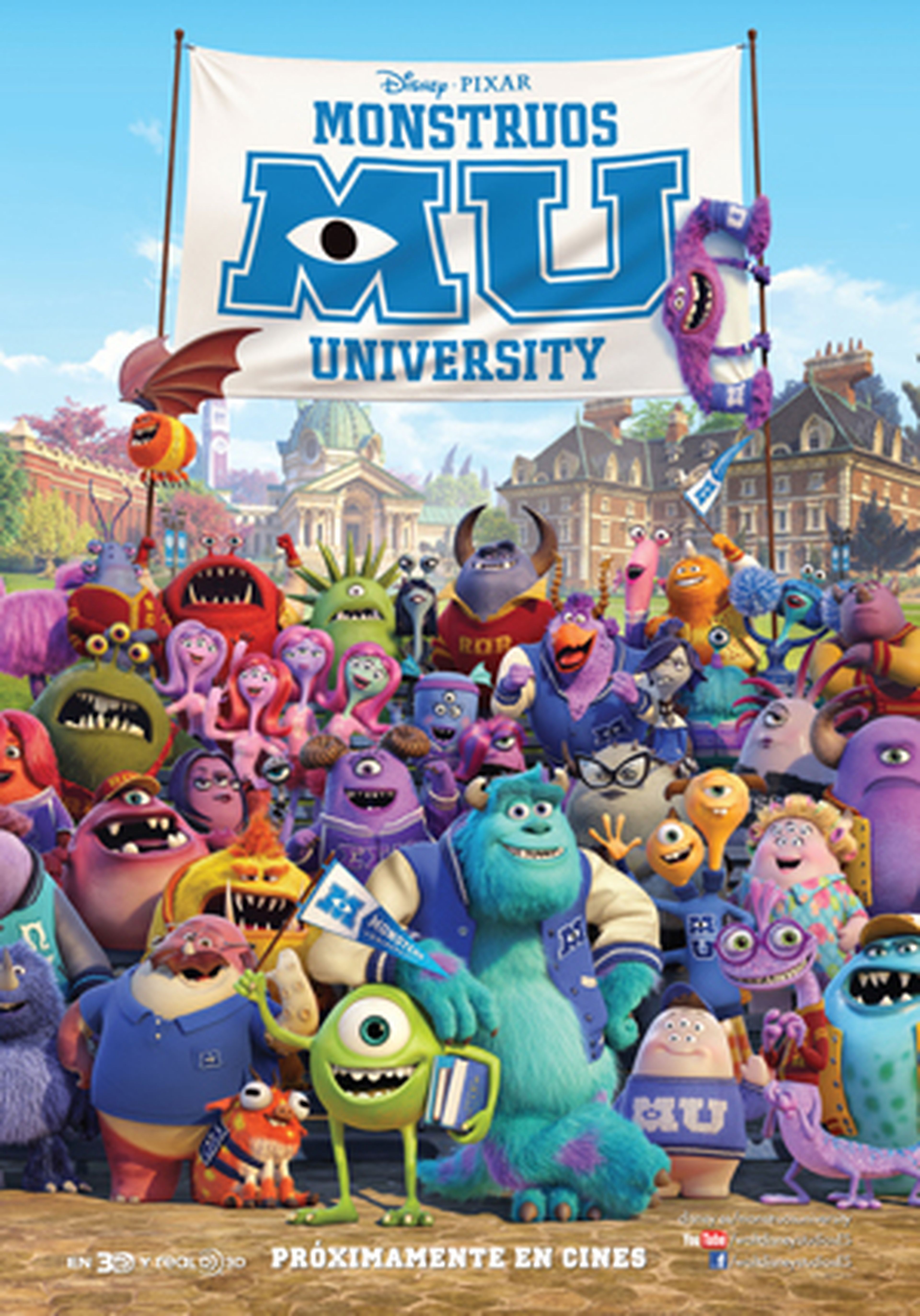 Nuevo cartel y galería de Monsters University