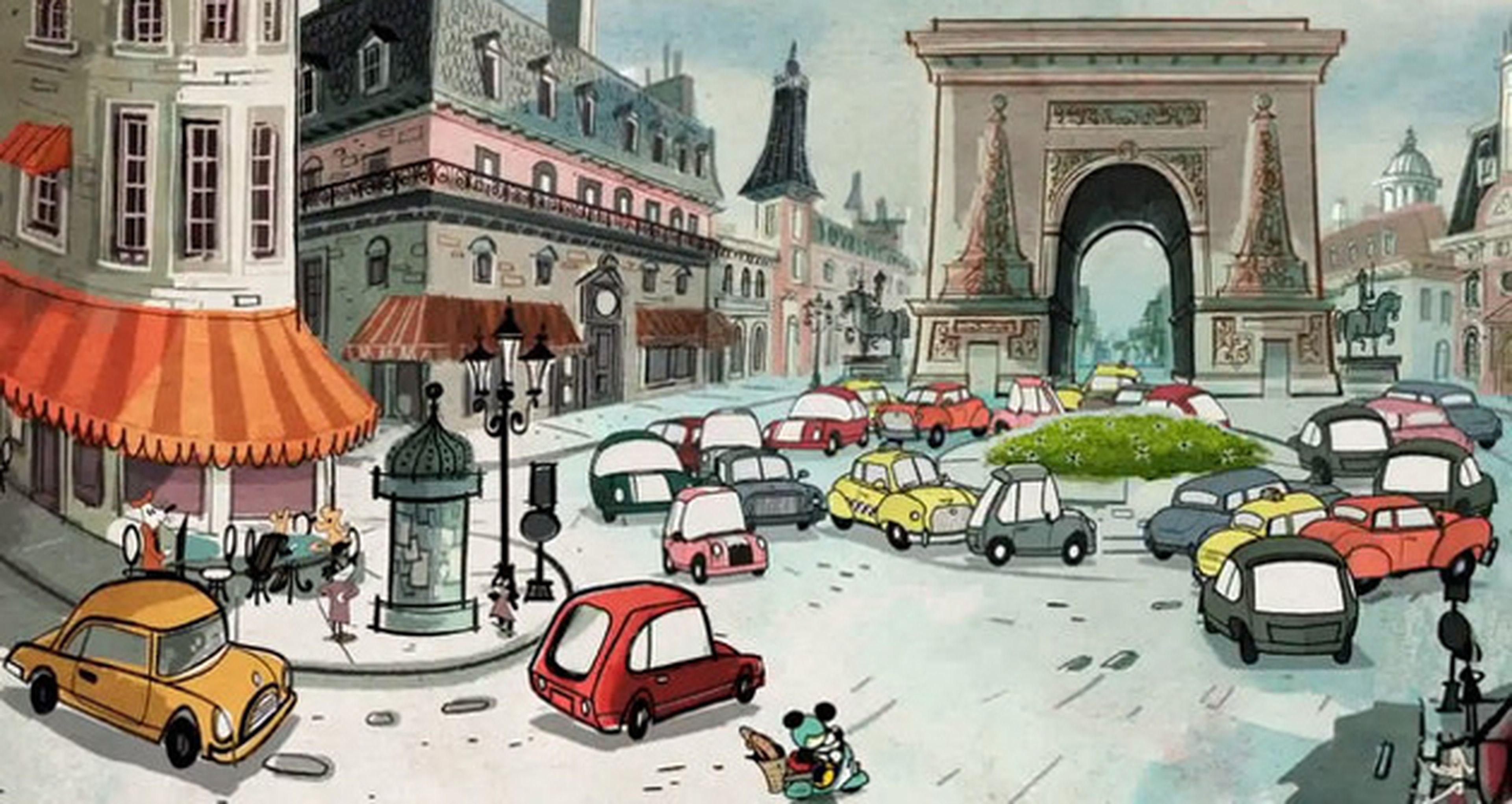 Mickey Mouse se pasea por París en su retorno a la TV