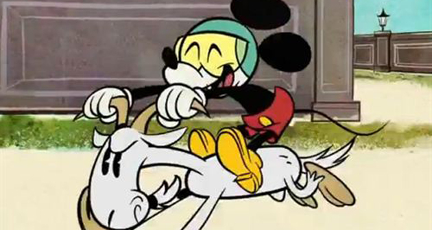 Mickey Mouse se pasea por París en su retorno a la TV