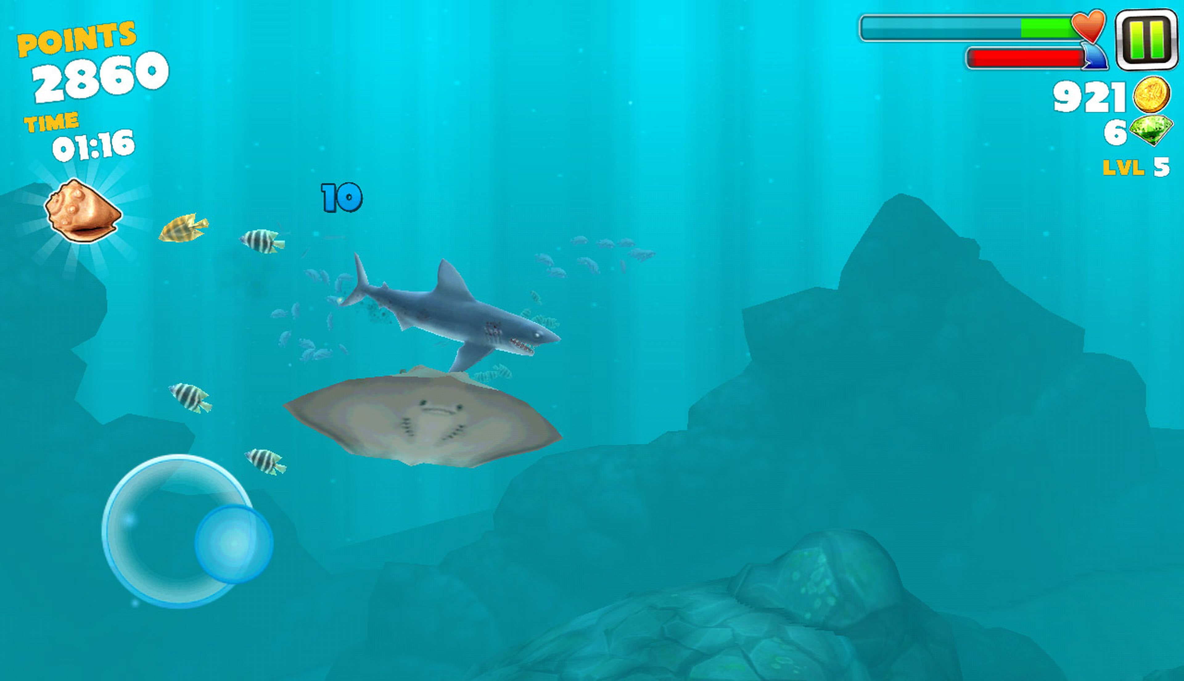 Análisis de Hungry Shark Evolution en Android e iOS