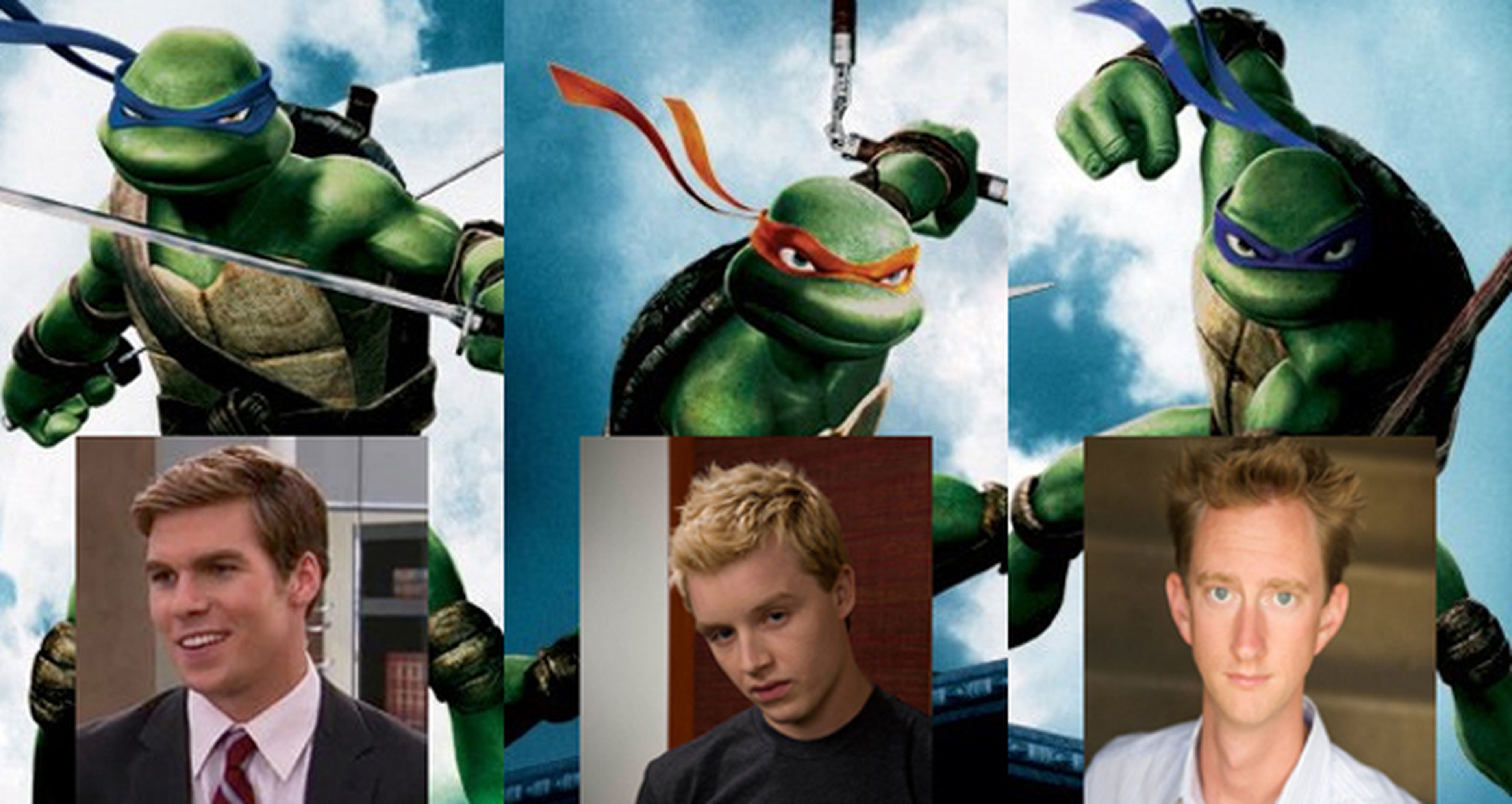 Ya conocemos a los actores que serán las tortugas ninja
