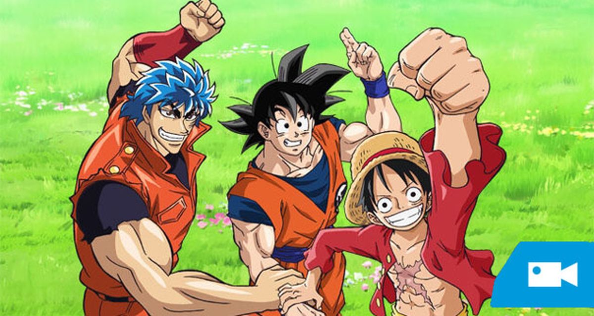Spots del crossover de Dragon Ball, One Piece y Toriko