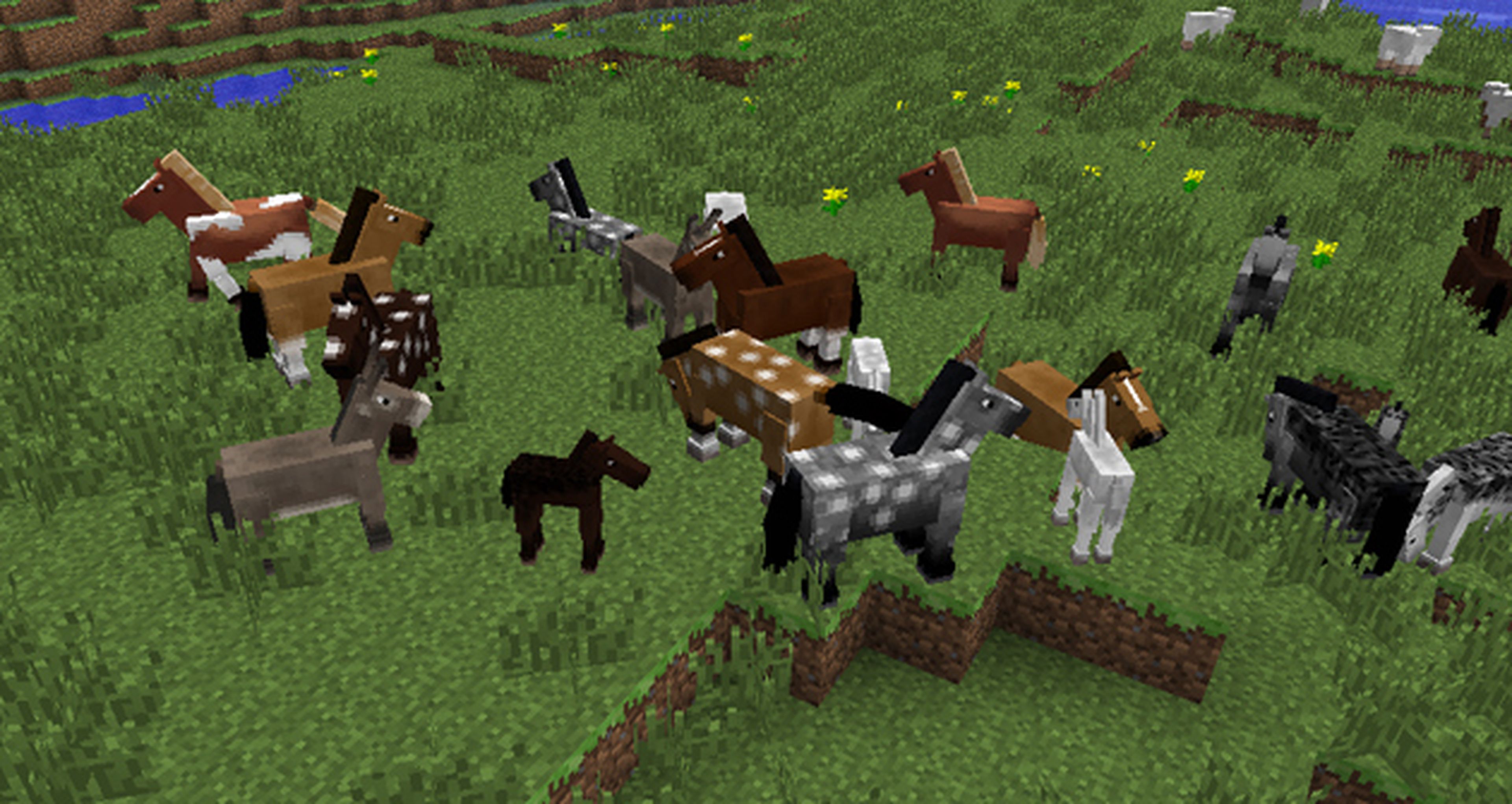 Minecraft se llena de caballos y burros
