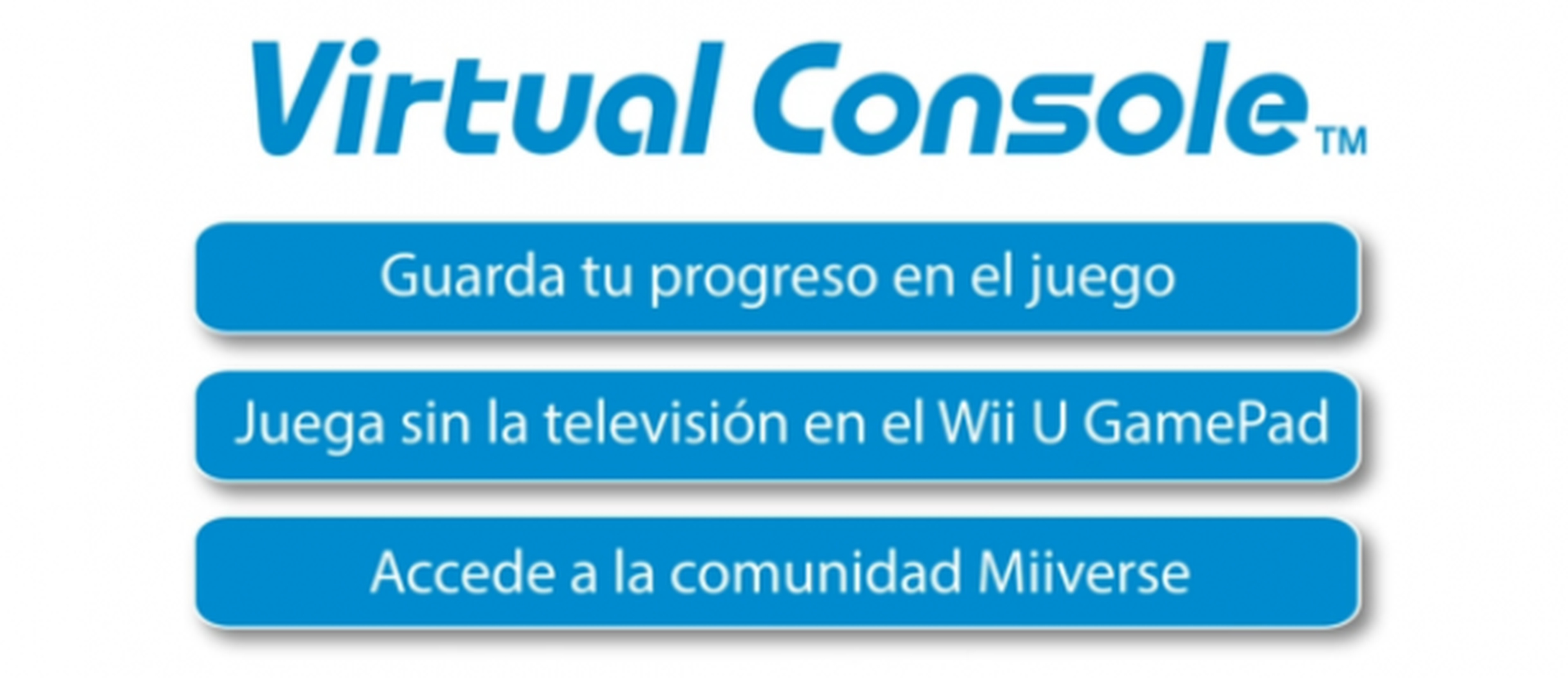 Catálogo inicial y precios de la Consola Virtual de Wii U
