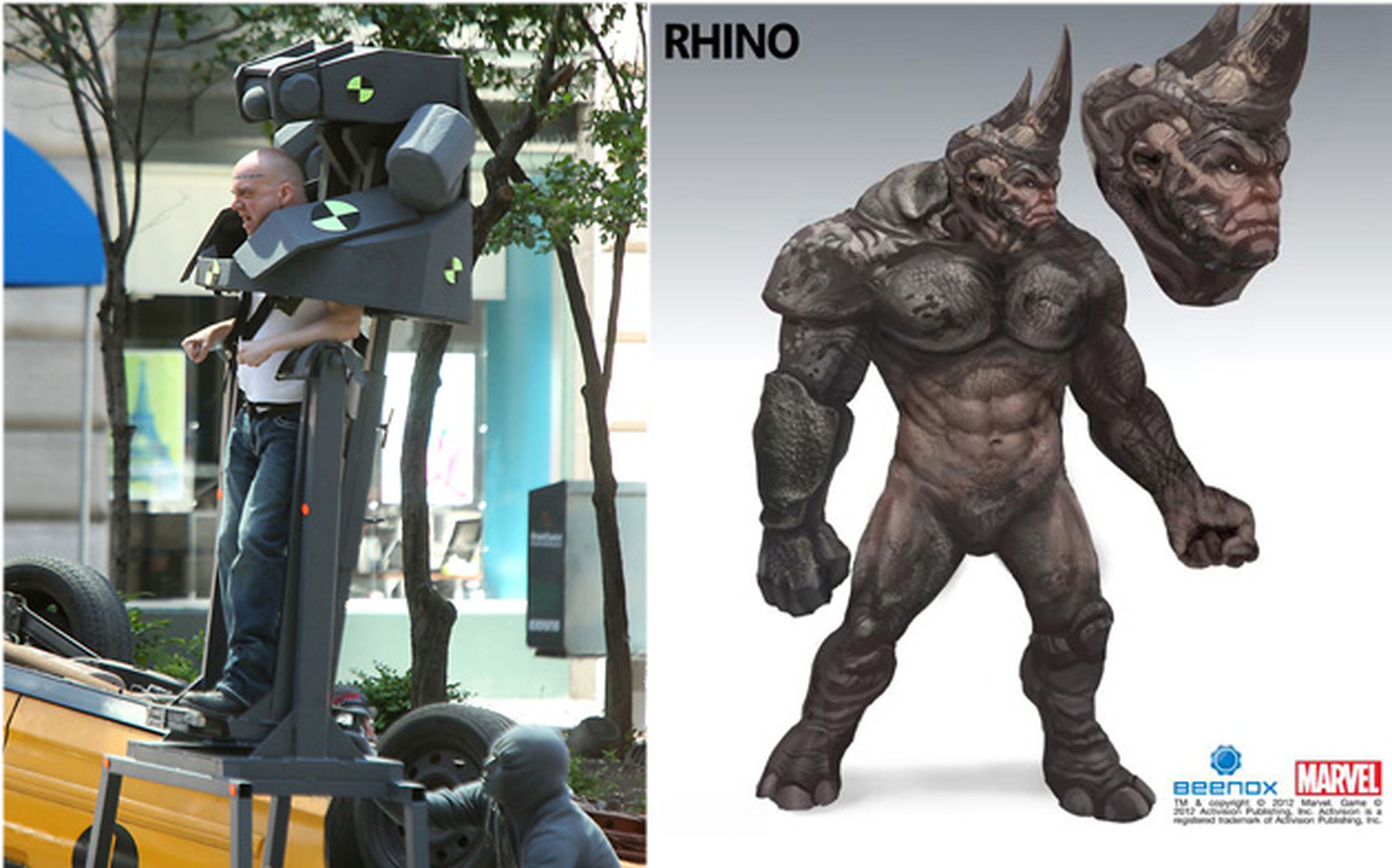 Nuevas fotos de Rhino en Amazing Spider-man 2