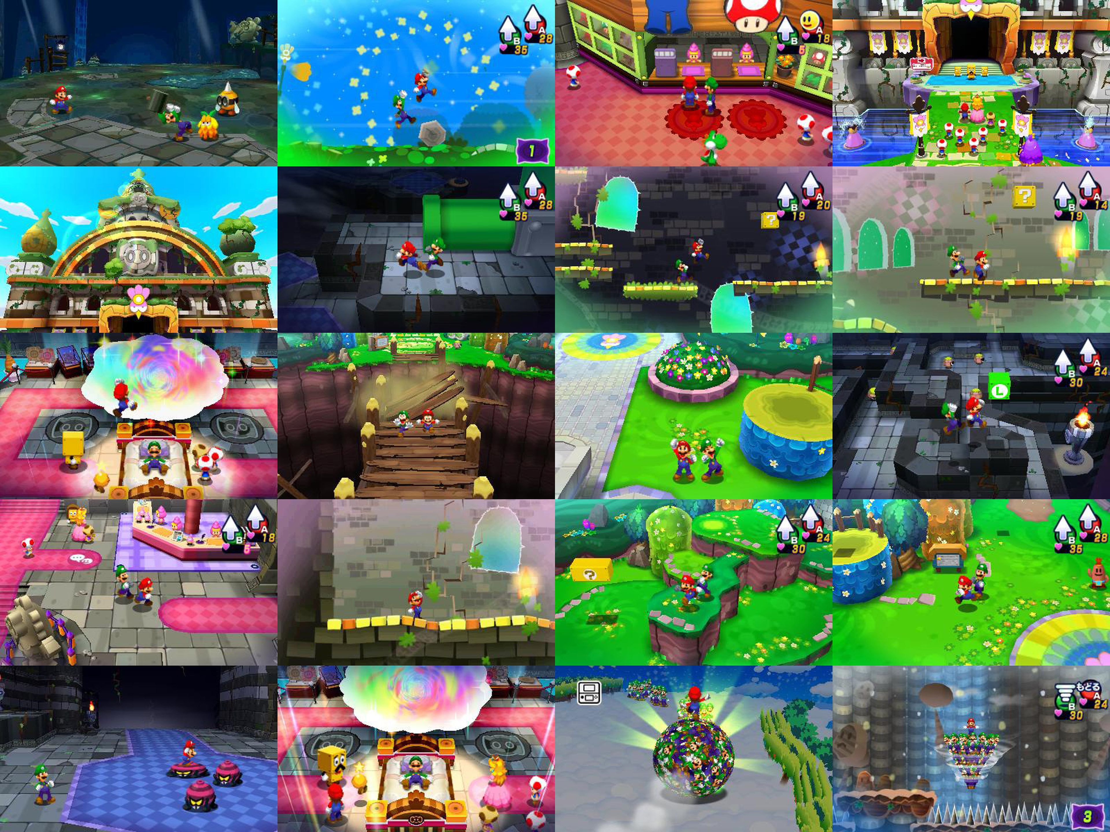El 'pixel art 3D' de Mario & Luigi Dream Team