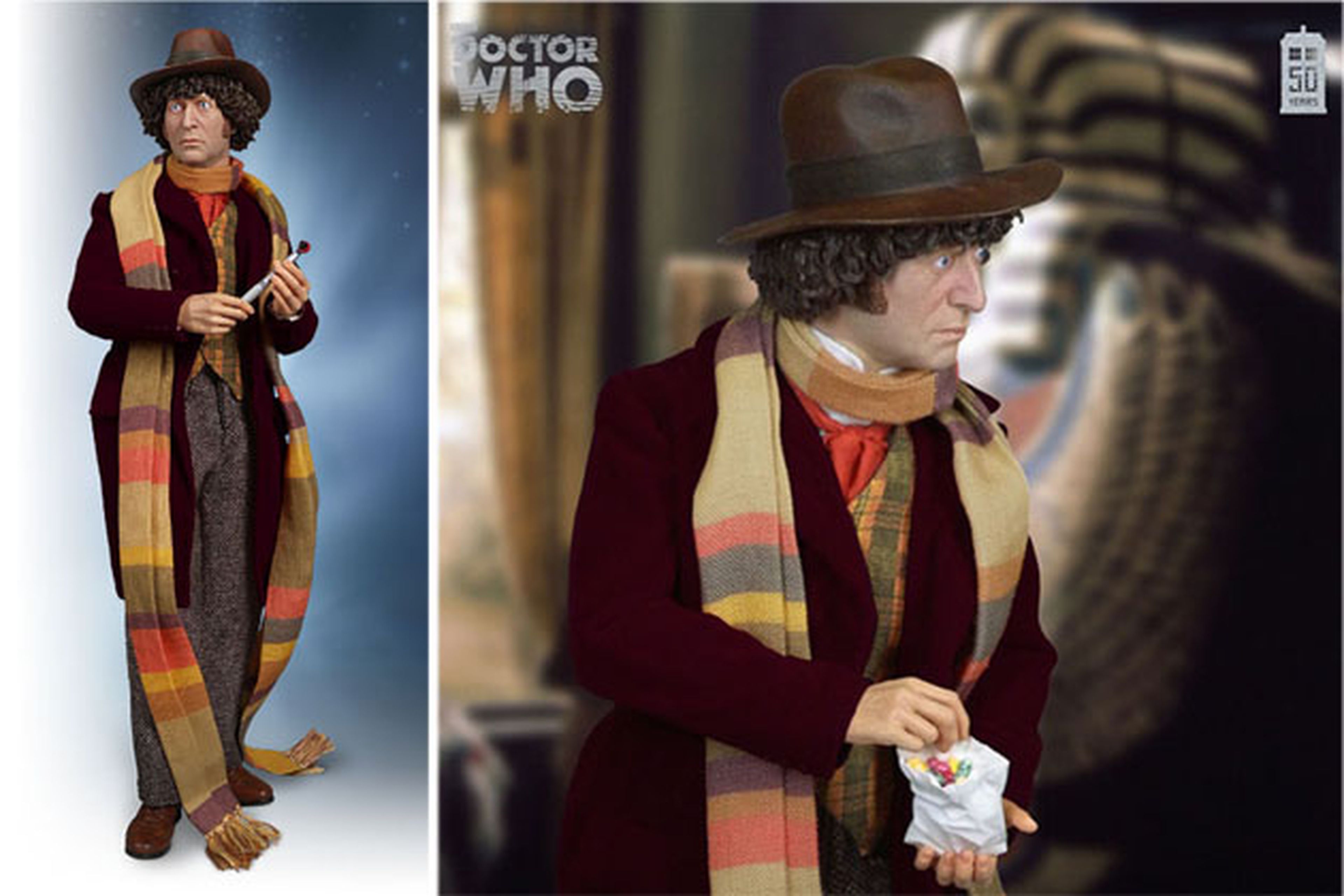 Figura de acción de Tom Baker, el 4º Doctor Who
