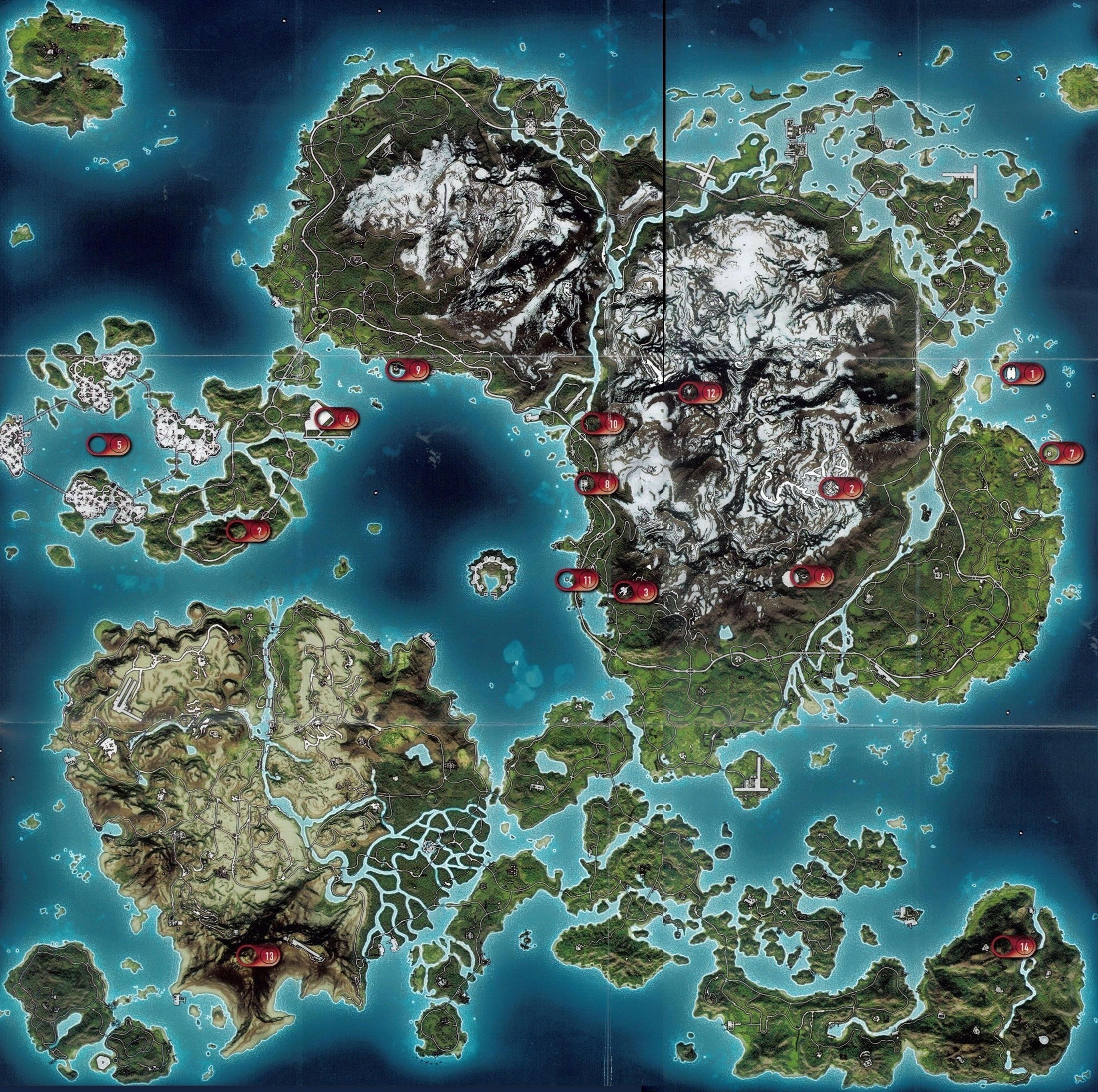 El mapa de GTA V comparado con otros sandbox