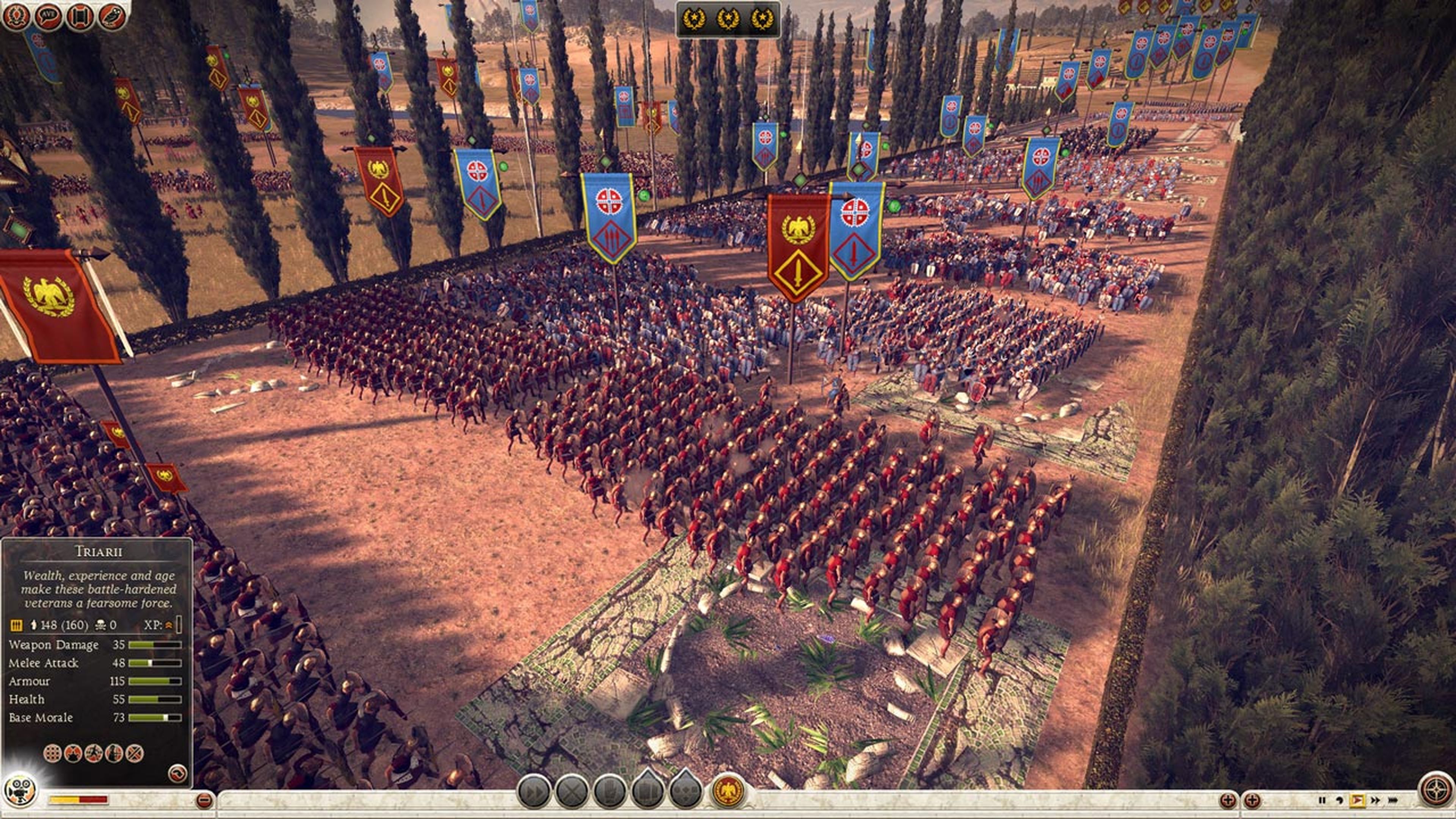 Avance de Total War II Rome
