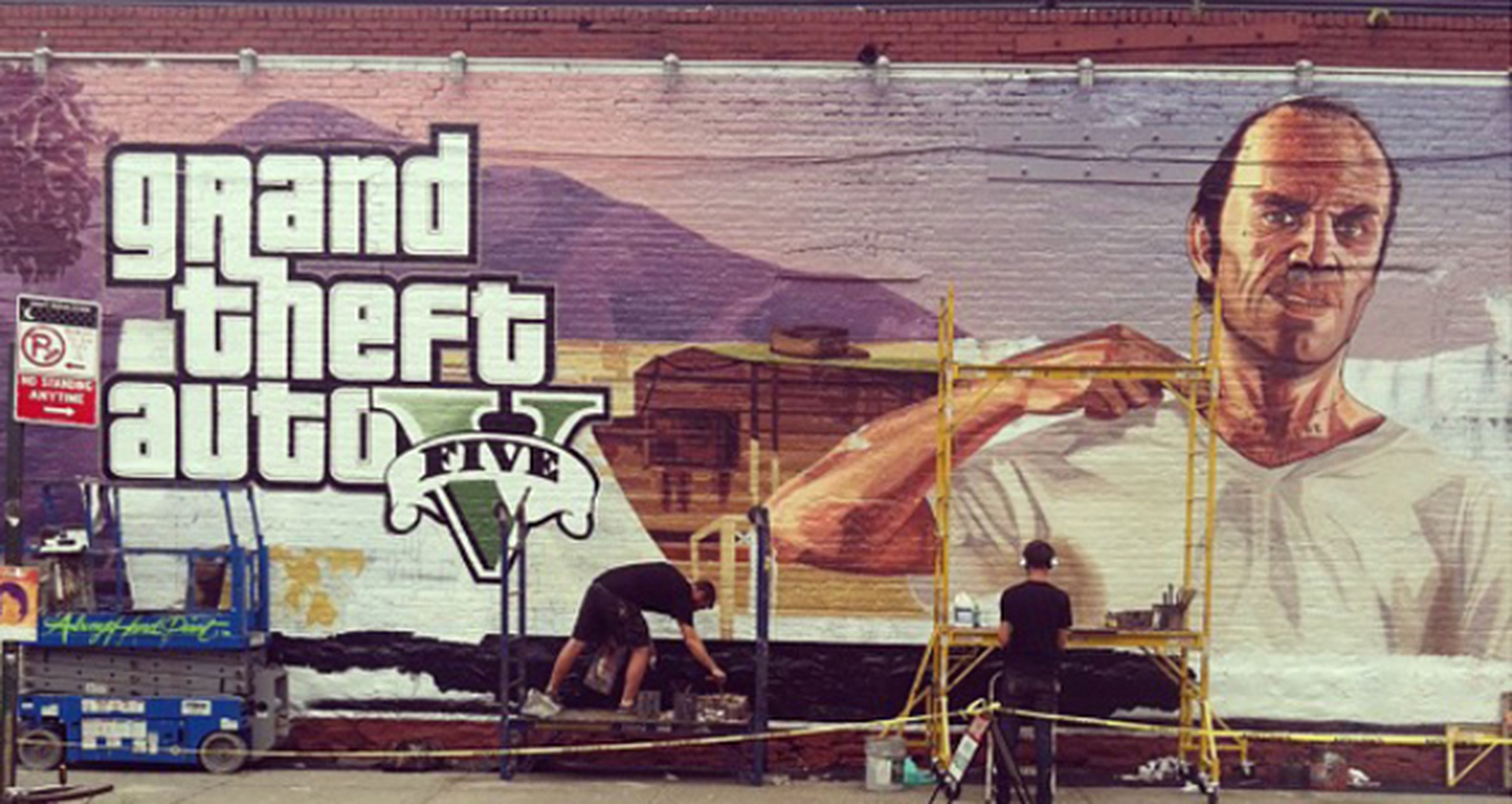 GTA 5 estrena mural publicitario en Nueva York
