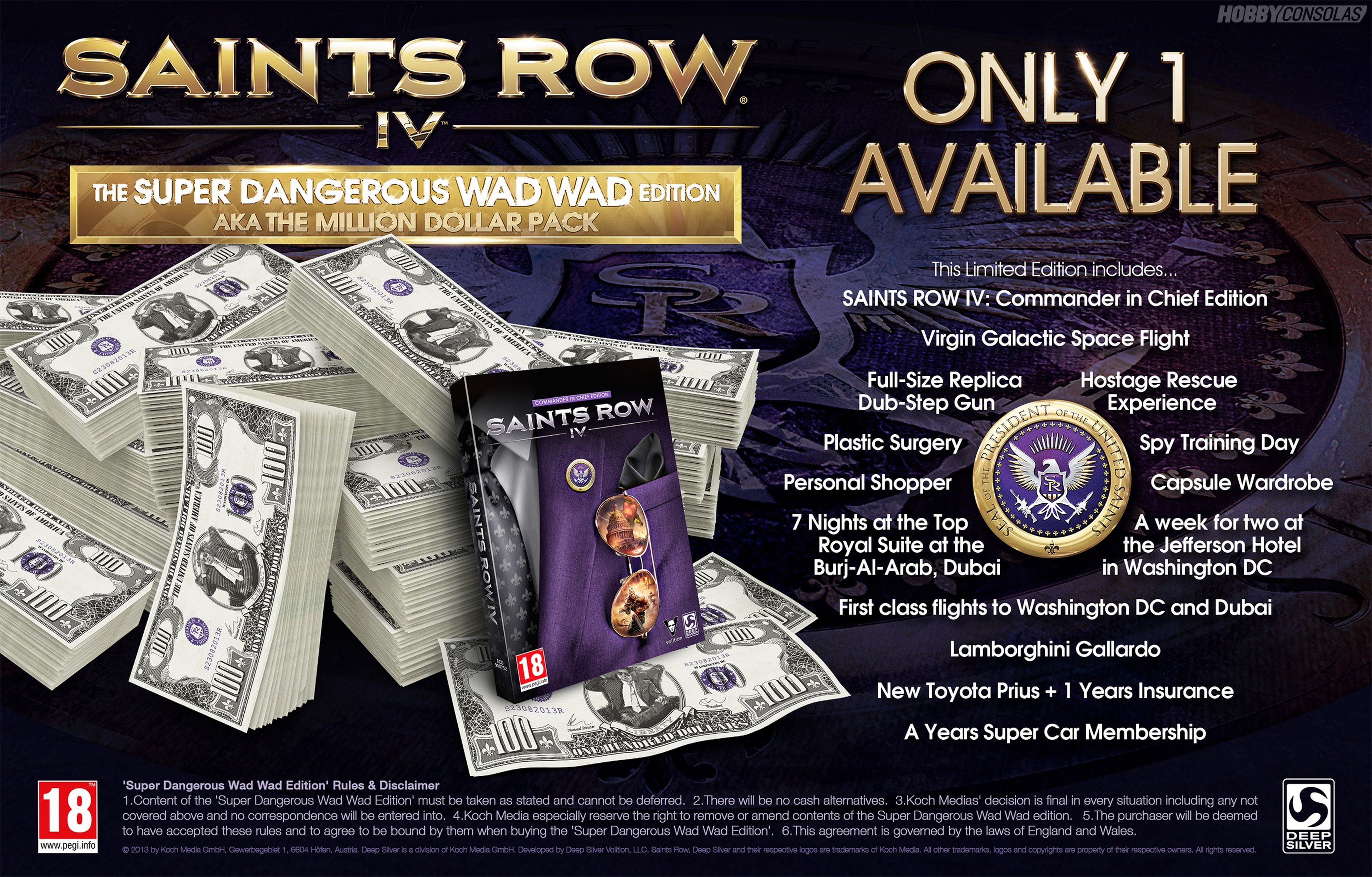 Edición muy especial de Saints Row IV por 1.000.000 $