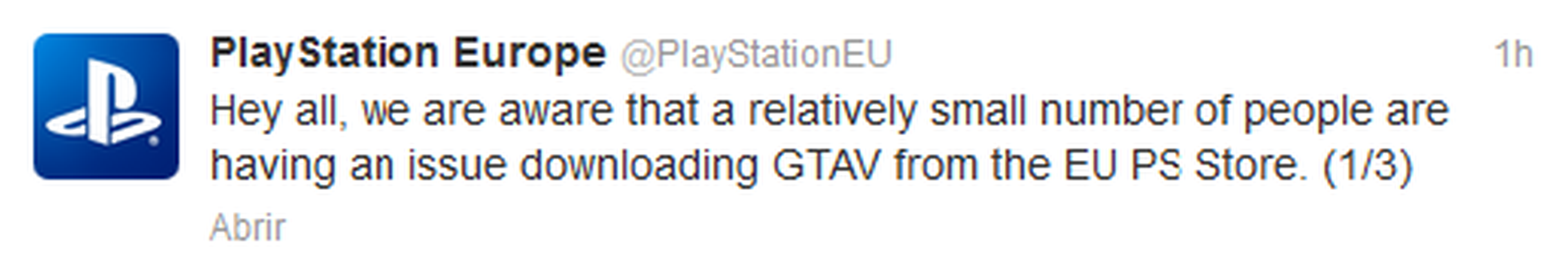 Fallos al descargar GTA V desde PS Store