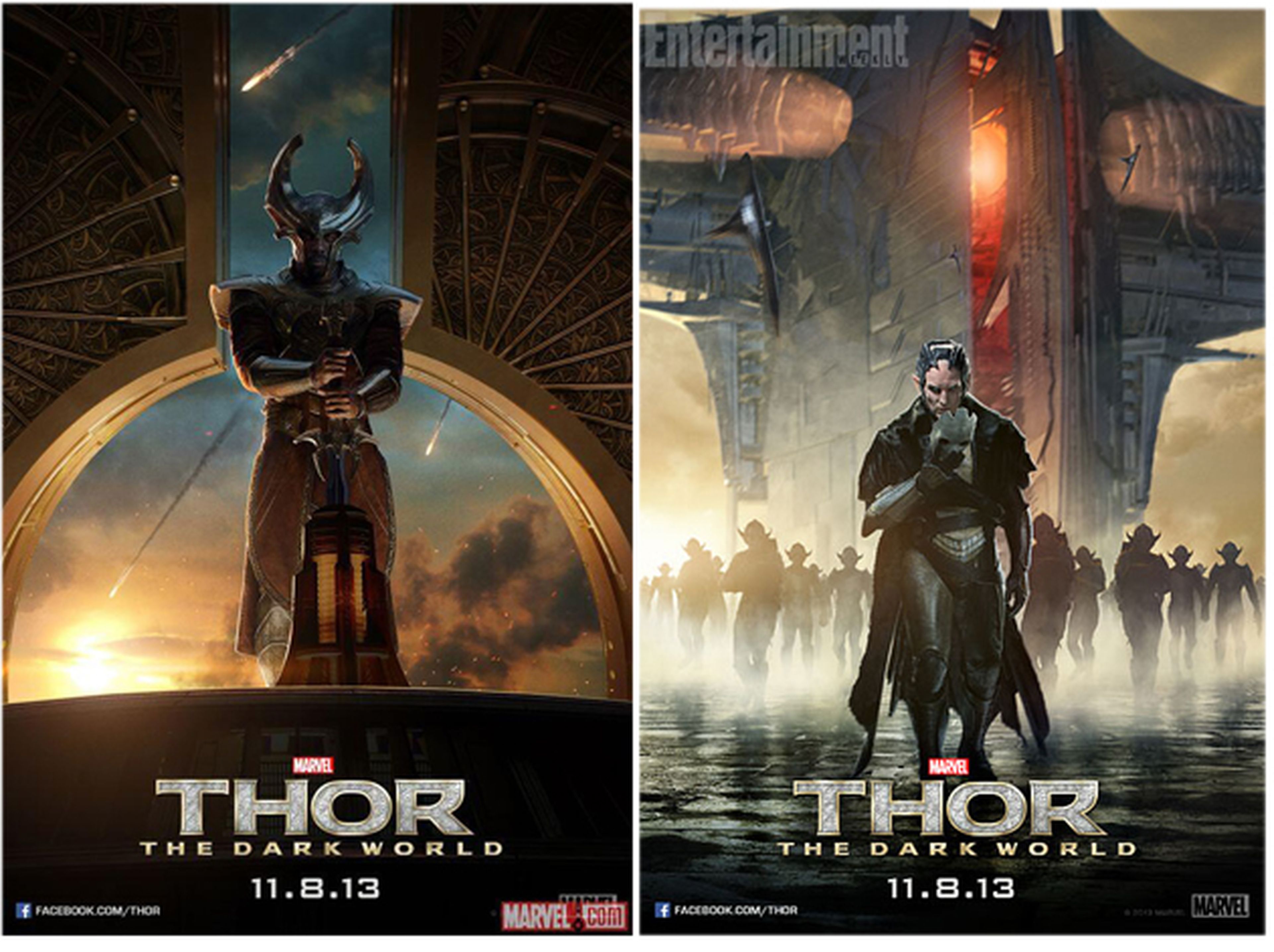 Posters de Malekith y Heimdall en Thor: El Mundo Oscuro