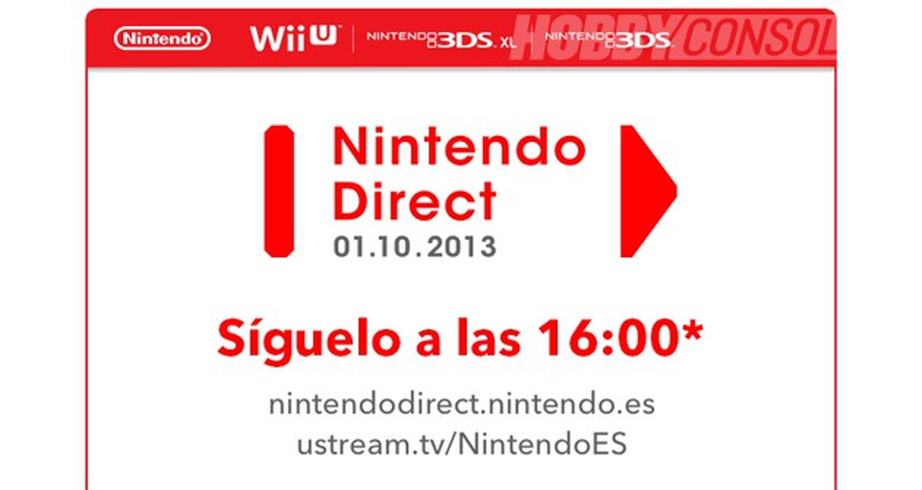 Nintendo Direct el 1 de Octubre a las 16:00h