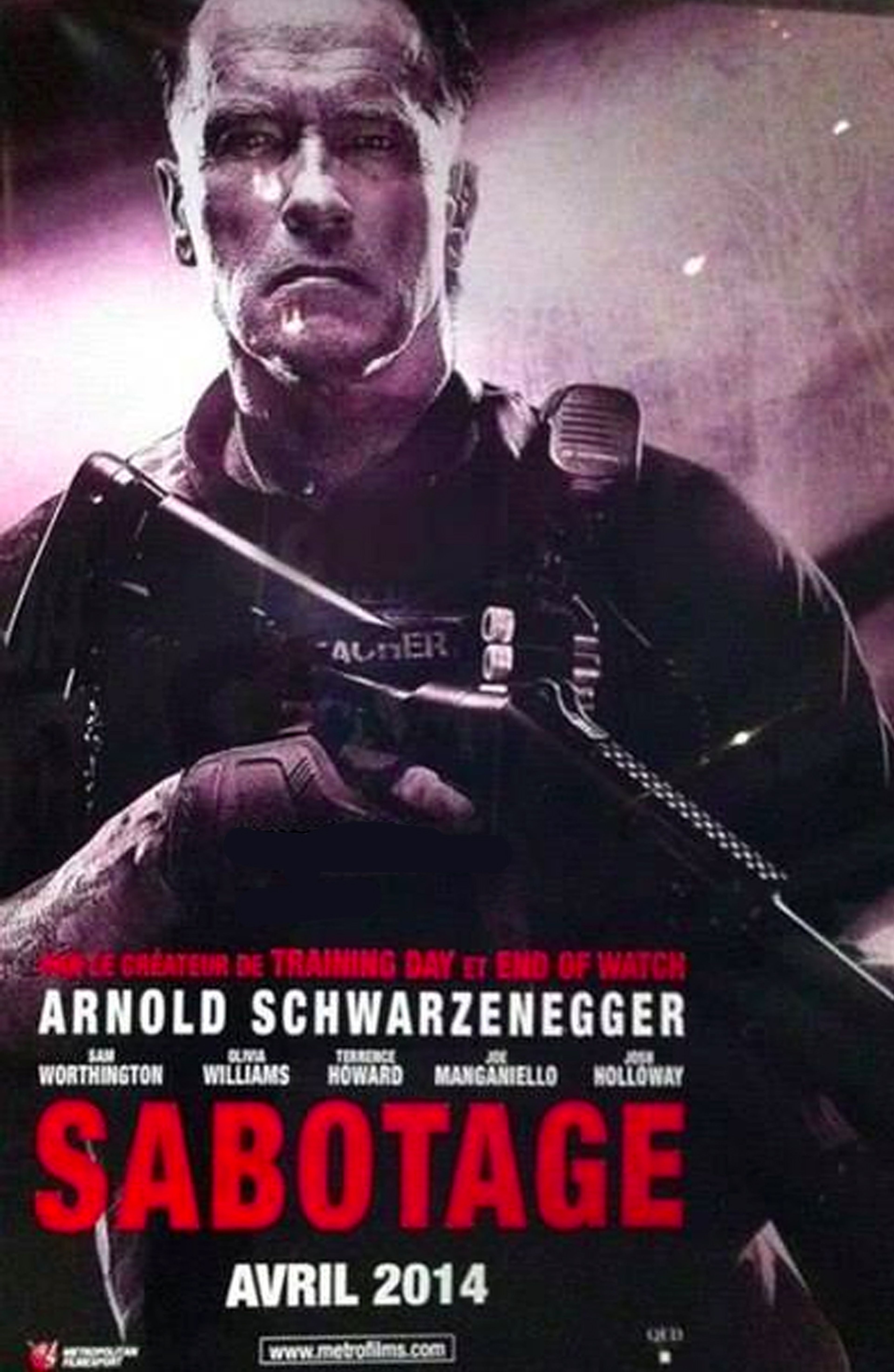 Así veremos a Schwarzenegger en Sabotage