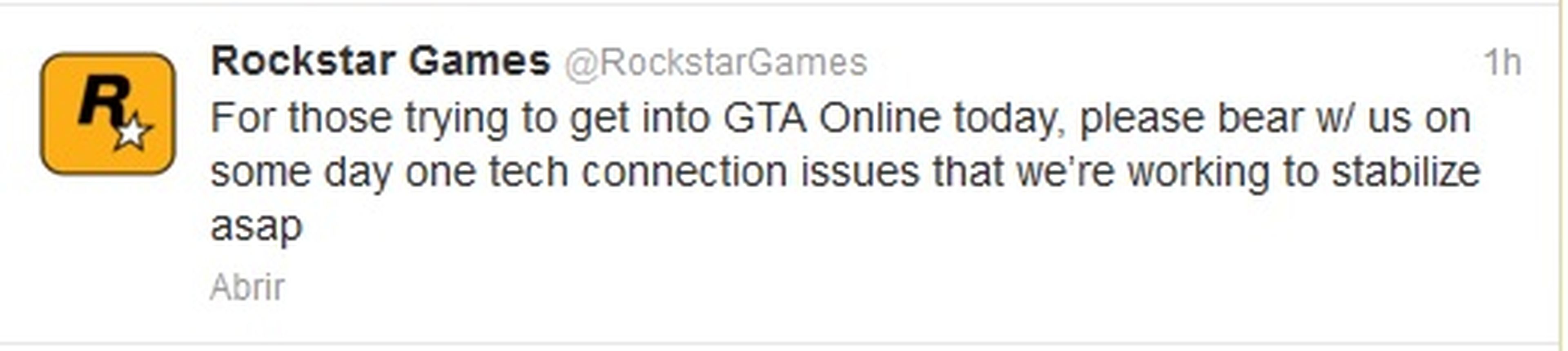 Problemas con el estreno de GTA Online