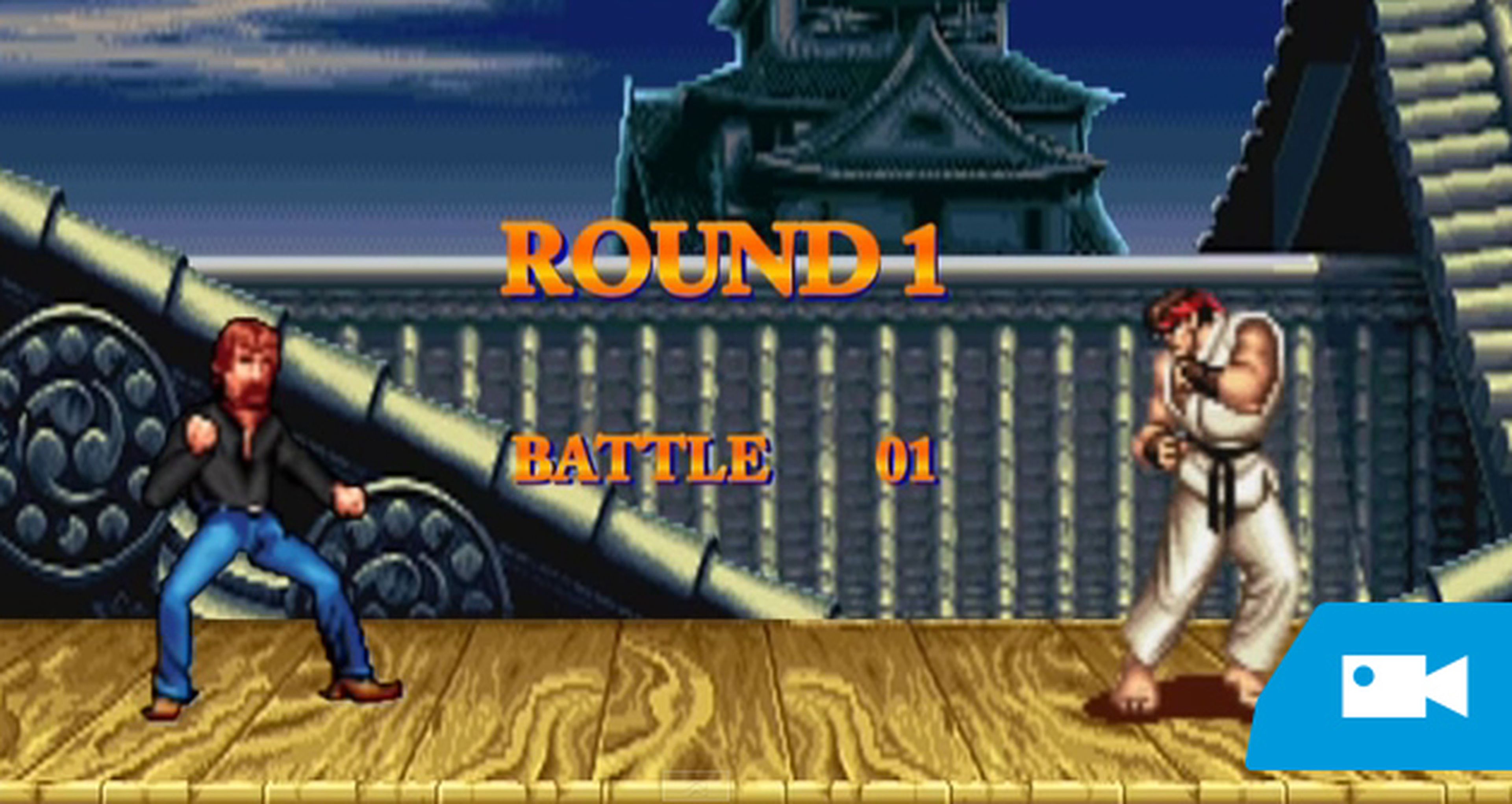Chuck Norris arrasa en Street Fighter II