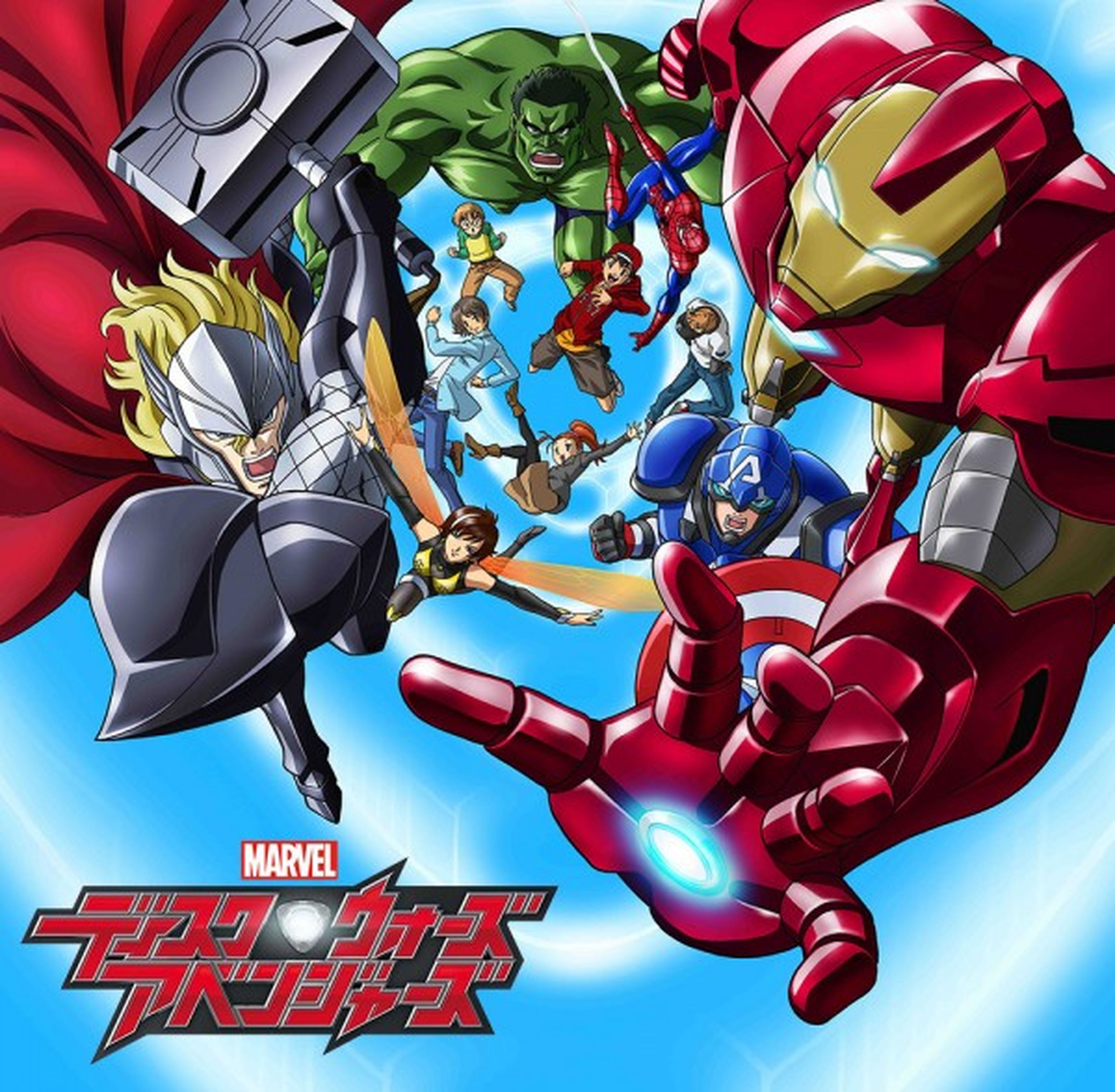 Marvel Disk Wars The Avengers, anime de Los Vengadores