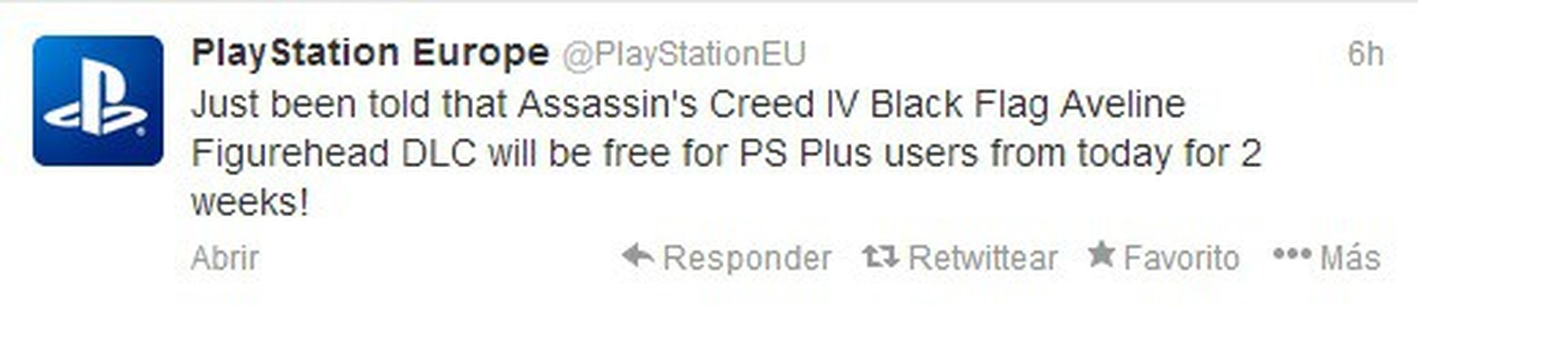 DLC de Aveline en Assassin's Creed IV gratis con PS Plus