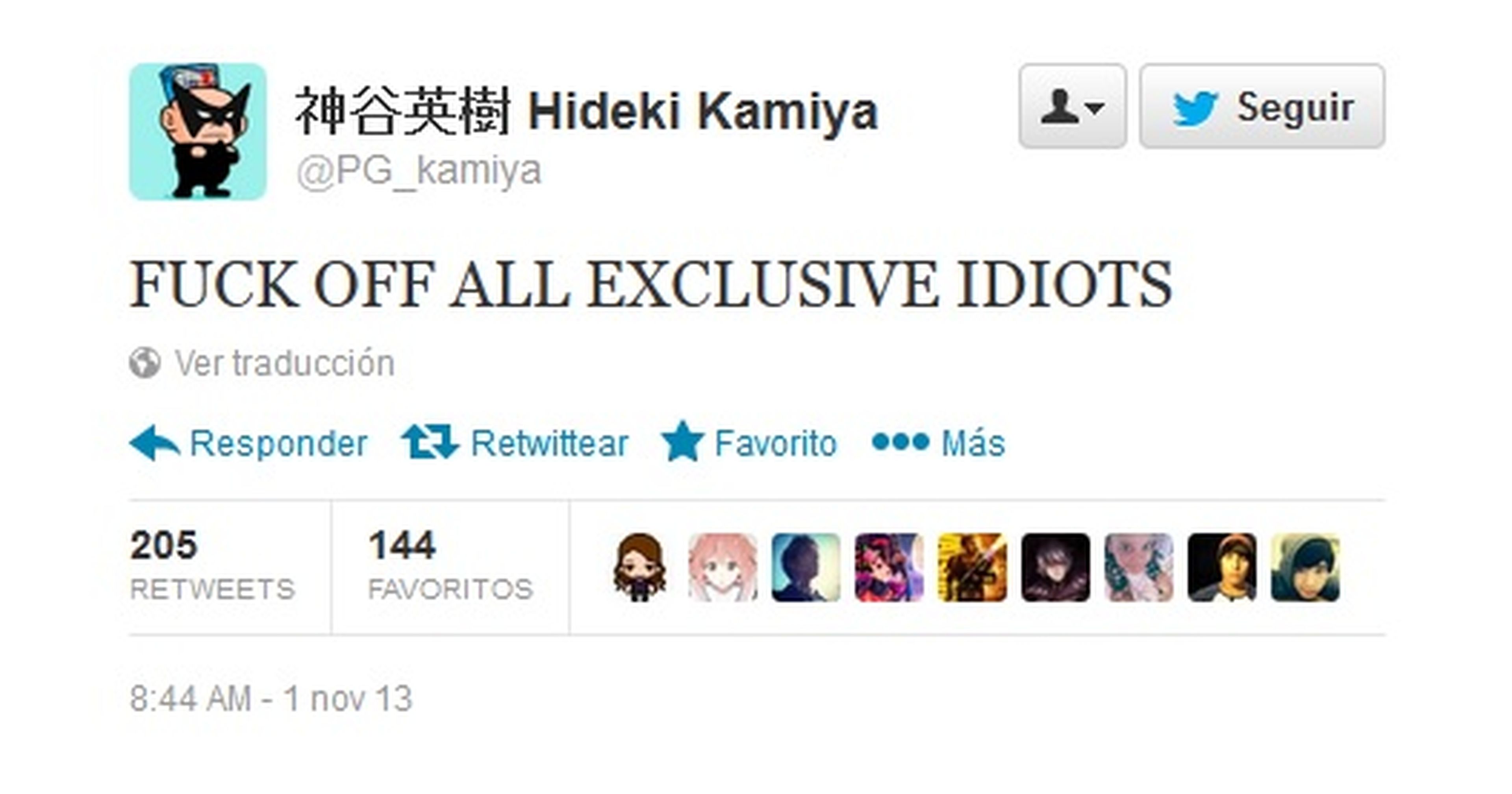 Kamiya, harto de que le pregunten por Bayonetta 2