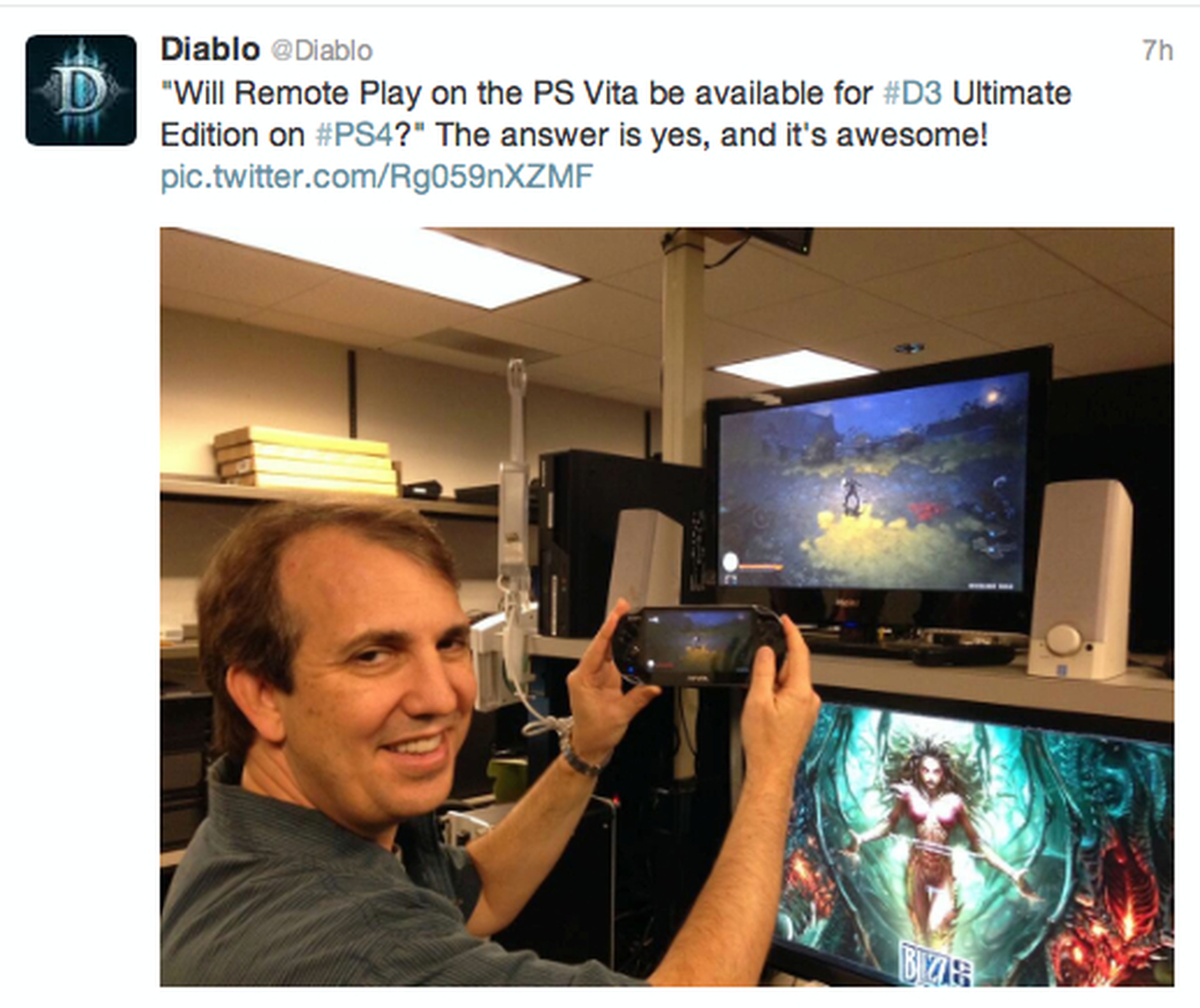 Diablo III sí tendrá juego remoto en PS4