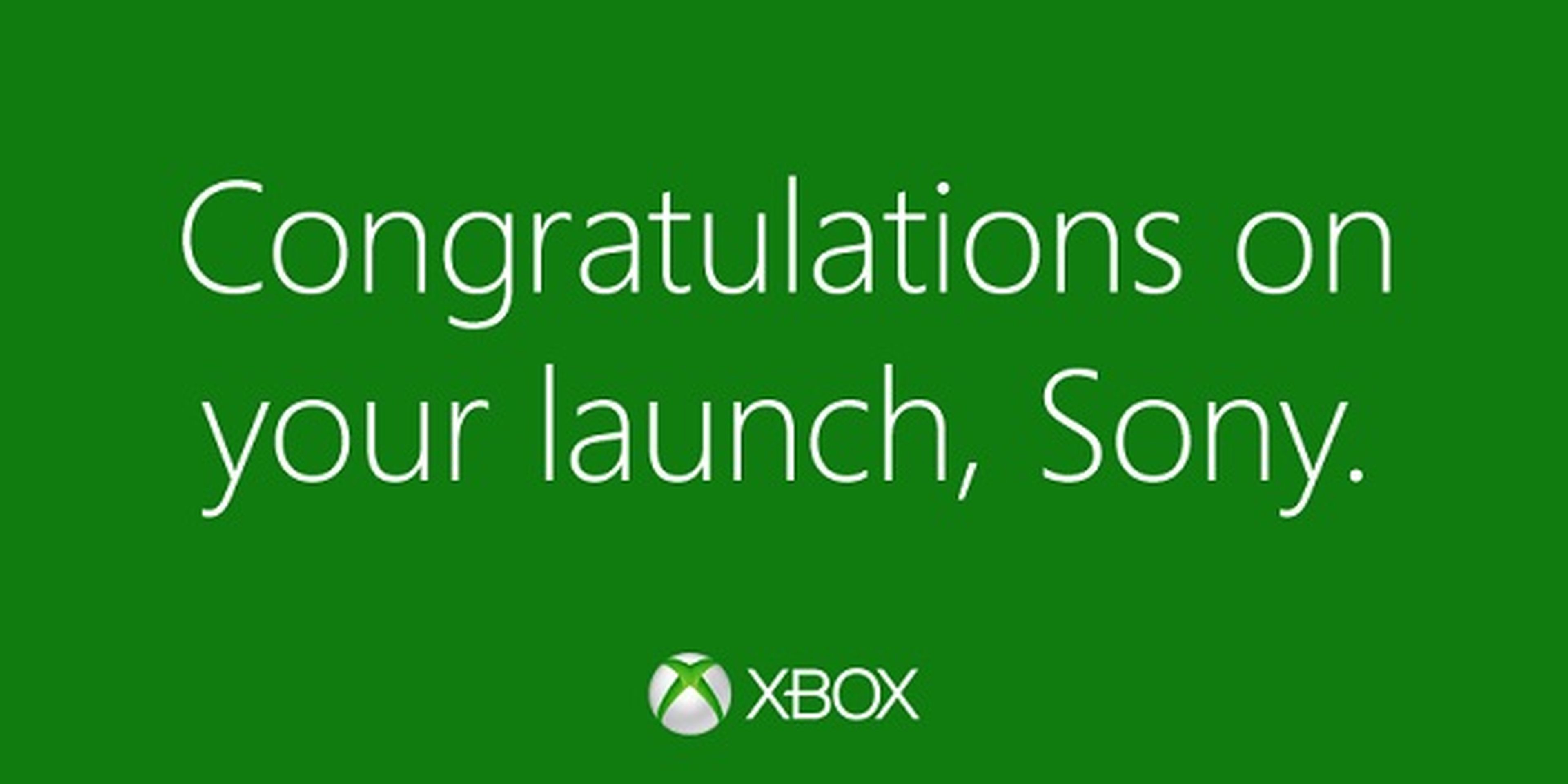 Microsoft felicita a Sony por el lanzamiento de PS4