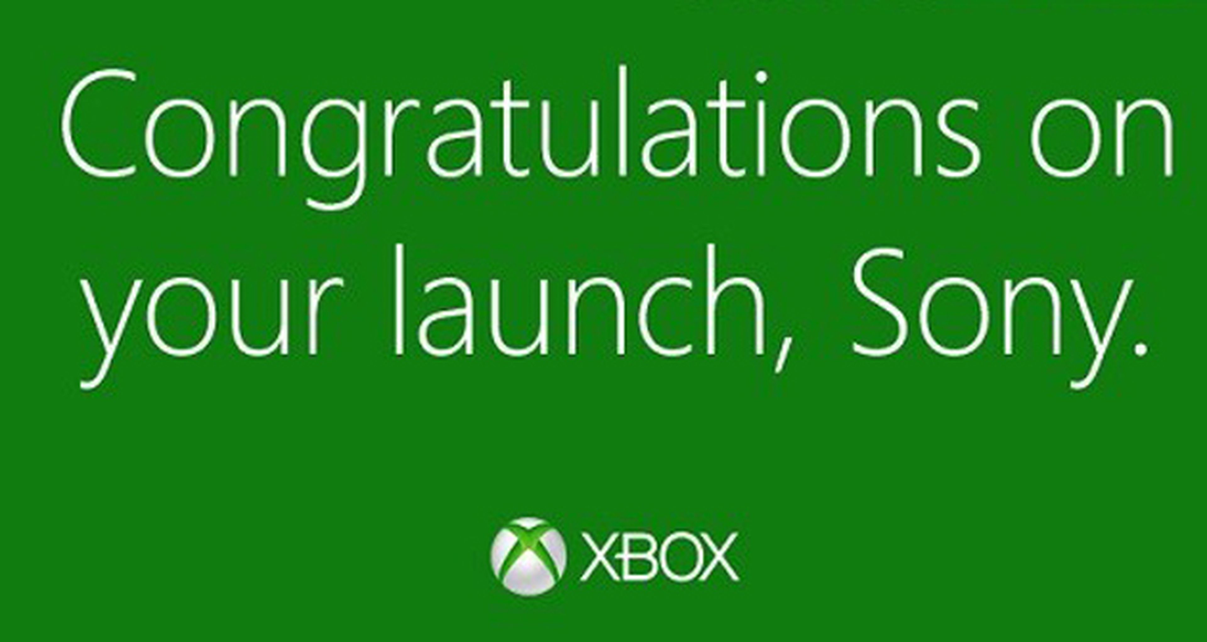 Microsoft felicita a Sony por el lanzamiento de PS4