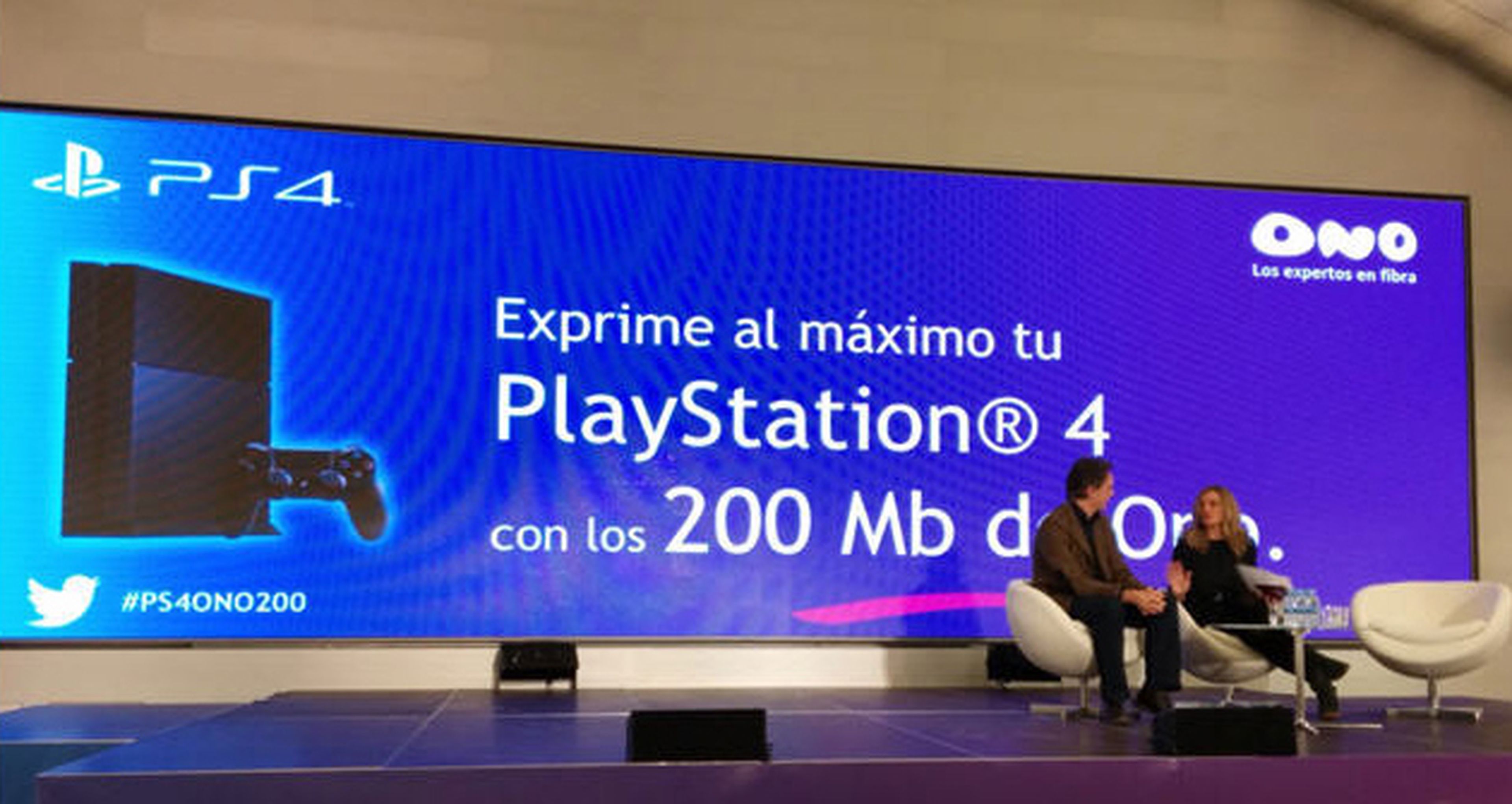 Promoción de ONO para el lanzamiento de PS4 en España