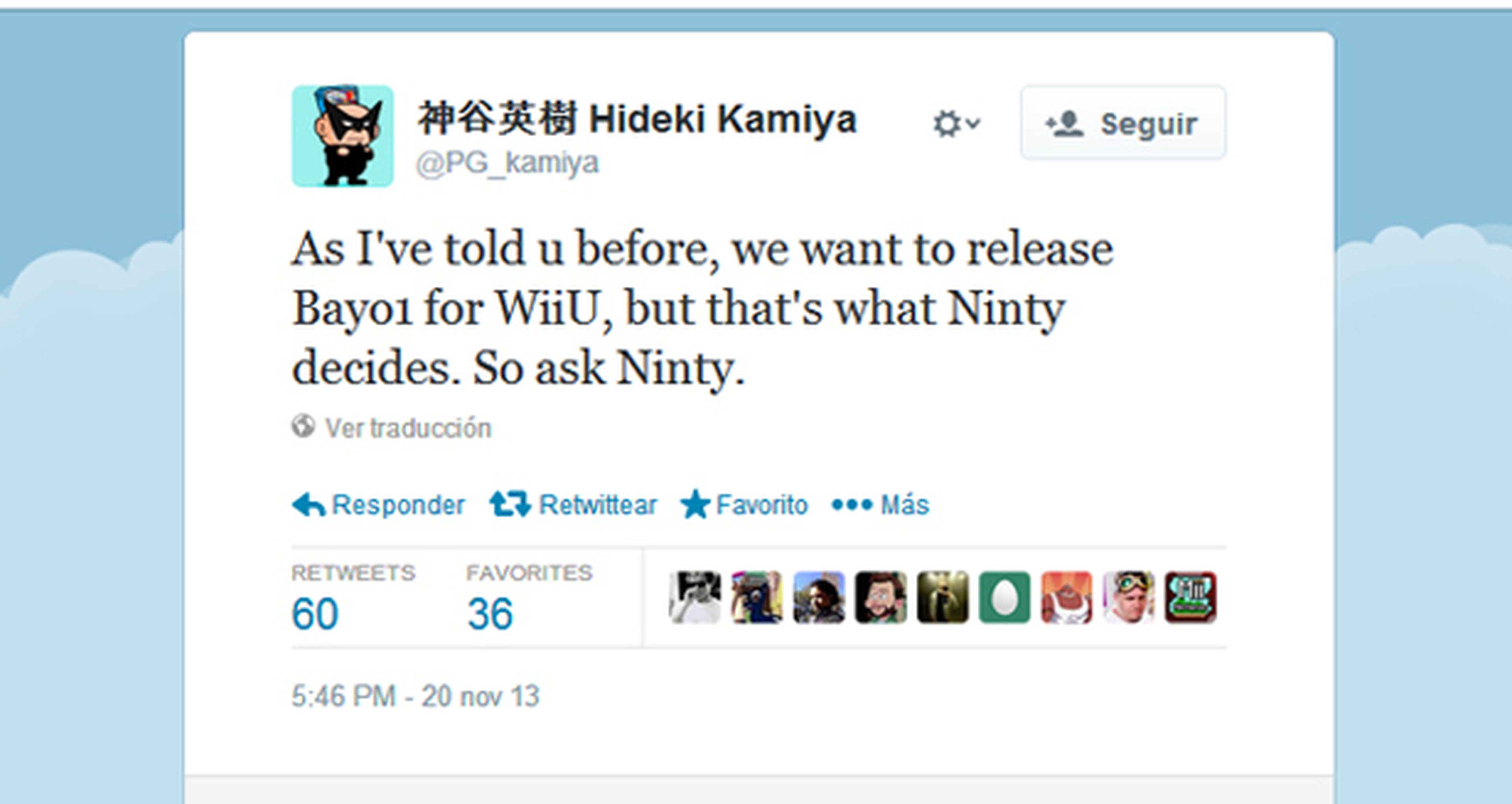 Kamiya quiere lanzar el primer Bayonetta en Wii U